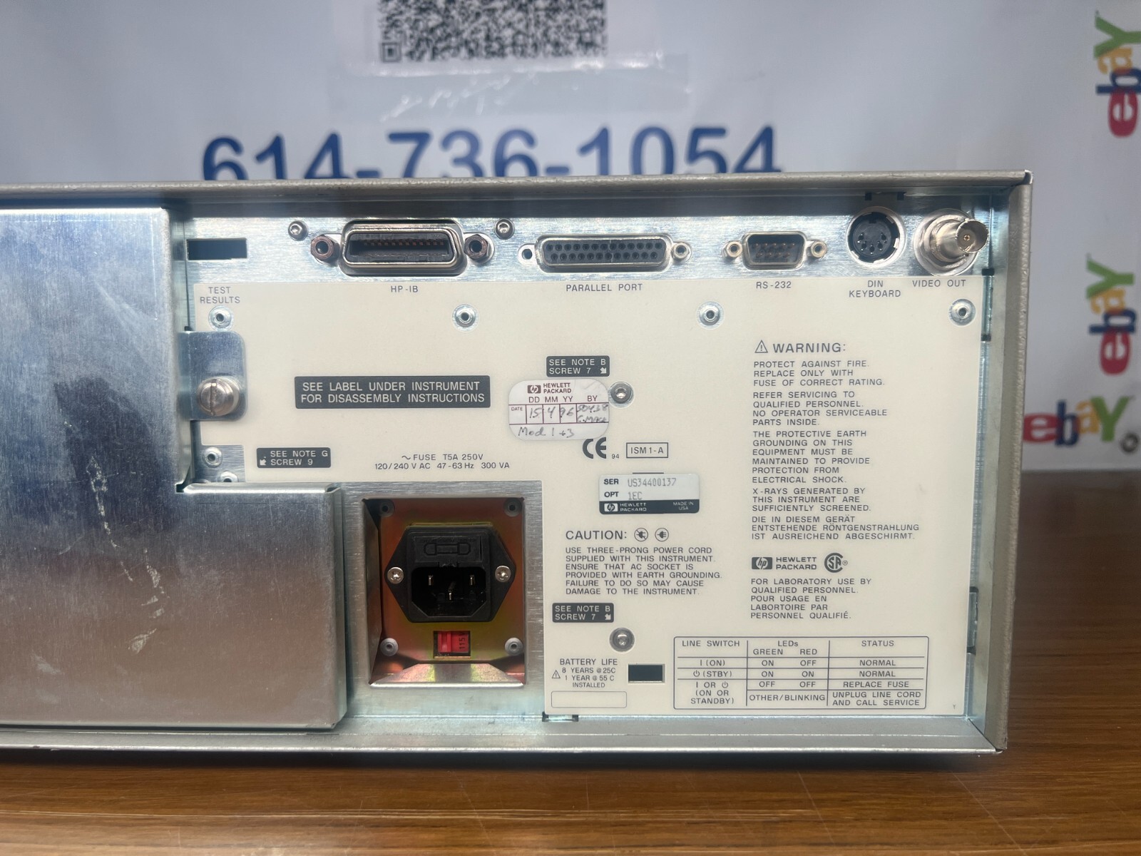 Hewlett Packard 8713B 300kHz - 3000Mhz RF Network Analyzer