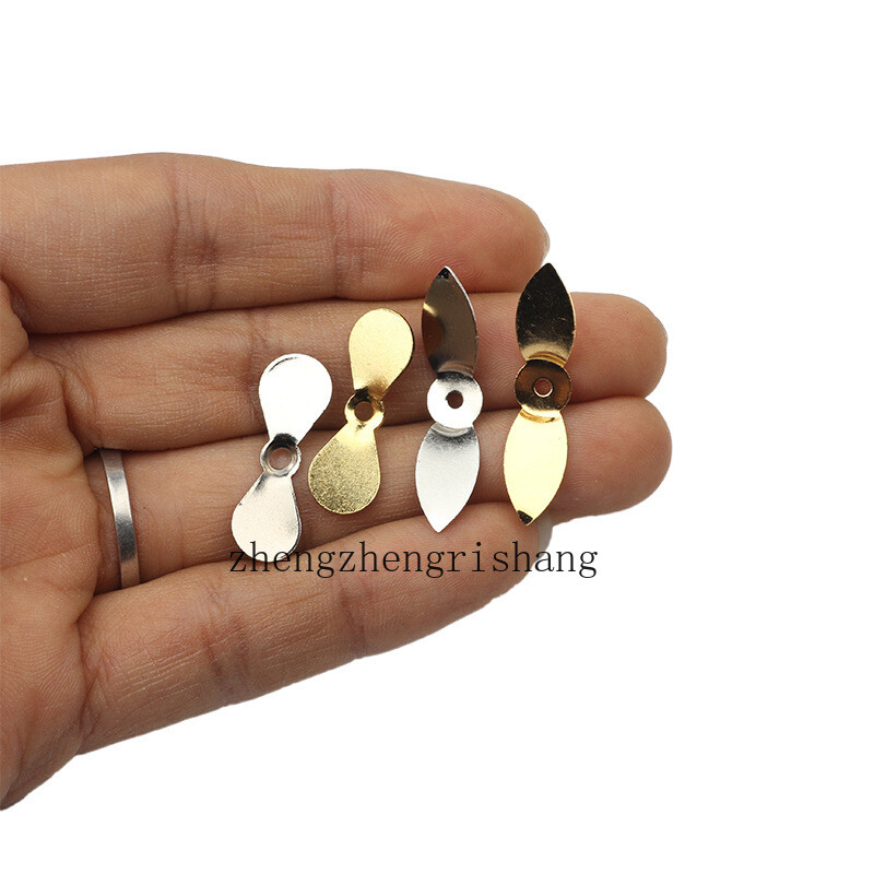 10pcs Stainless Steel Propeller Blade Kit for DIY Fishing Lure Building