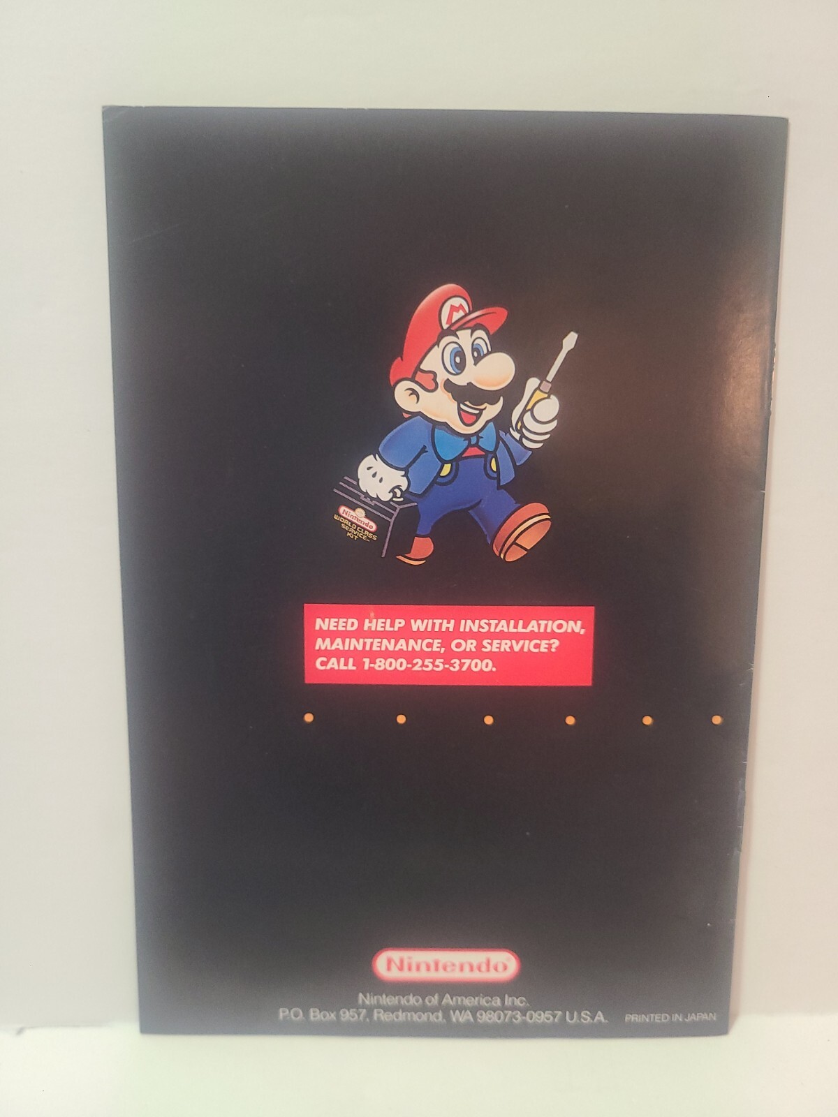 SNES Cleaning Kit Instruction Manual Booklet