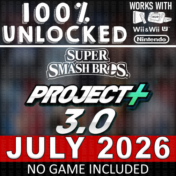 Super Smash Bros. Brawl Project+ Nintendo Wii SD Memory Card 100% UNLOCKED