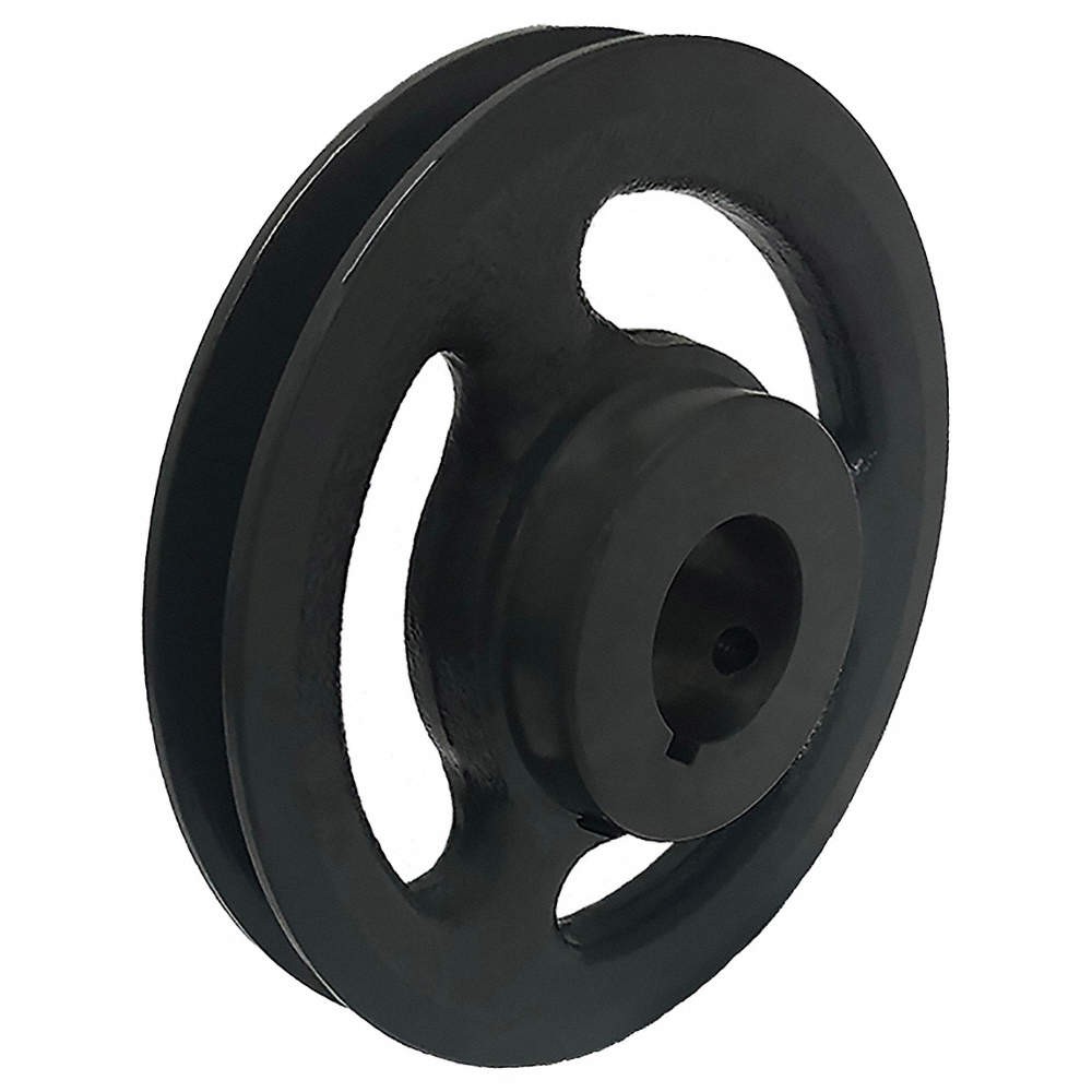 GRAINGER APPROVED  V-Belt Pulley,1/2 in dia. Bore,Fixed 813H07