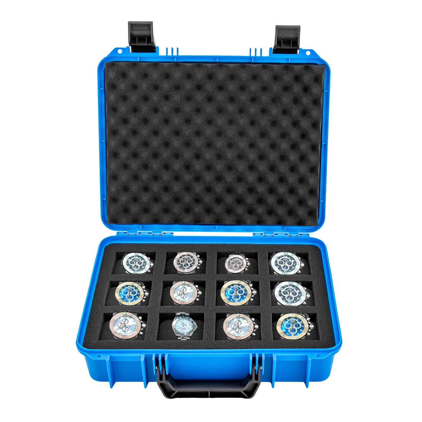 Watch Storage Box Suitcase Case Display Storage Case Moisture-Proof 12 Slots