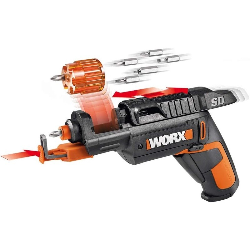 4V Electric Screwdriver Rechargeable Cordless Power Screwdriver Set with 6 Bits