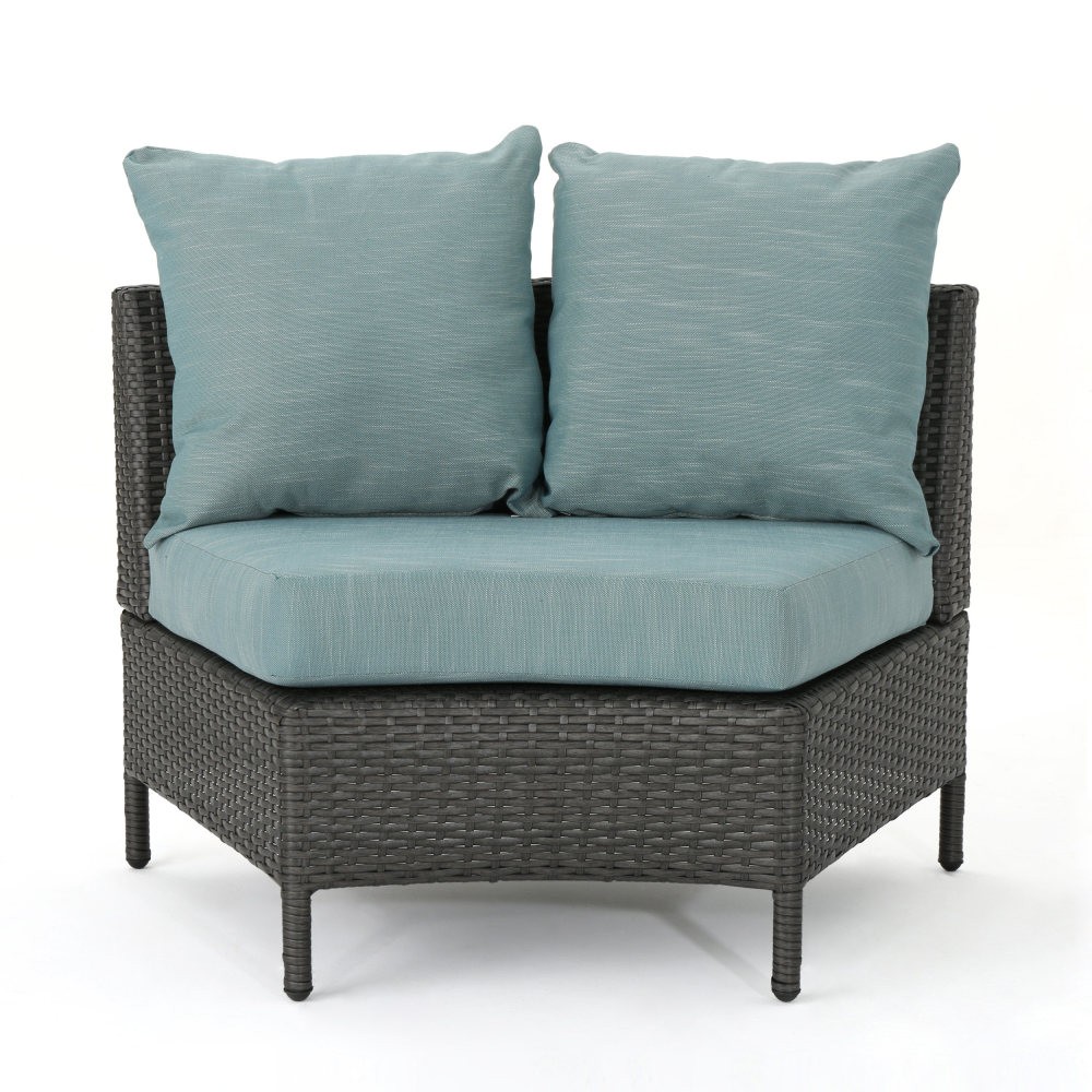 Outdoor Single Sofa Chair, Waterproof Rattan w/ Removable Cushion All Weather