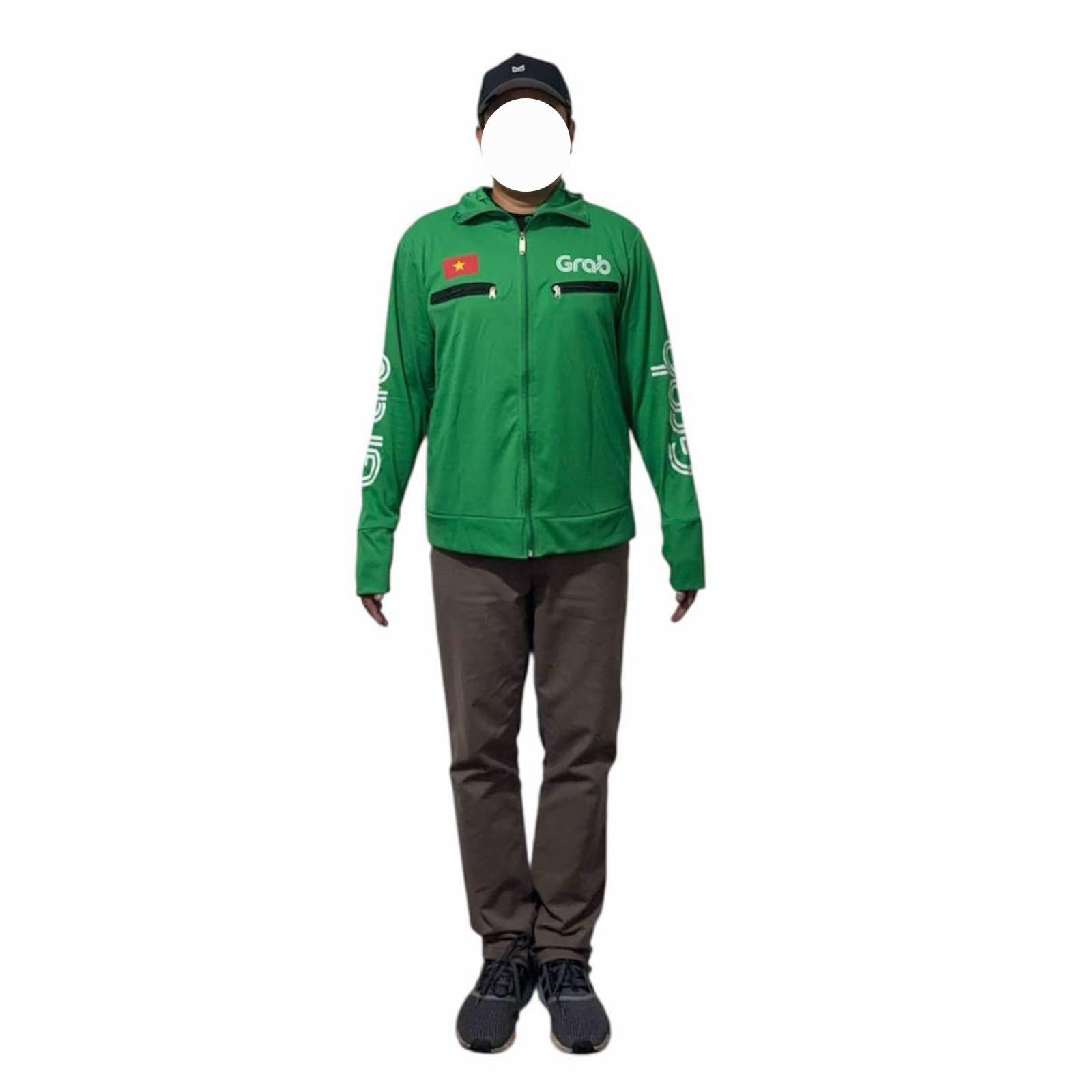 STYLE 2 Grab Jacket Vietnam Motorbike Vietnam Grab Driver Jacket Size: XXL