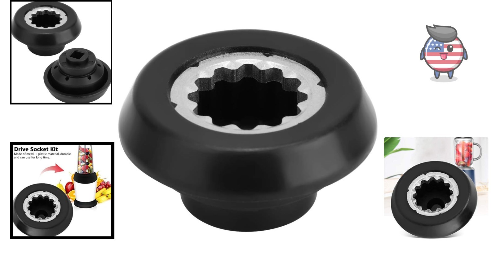 Drive Socket Kit for 1700W RX Blenders - Easy Installation Replacement