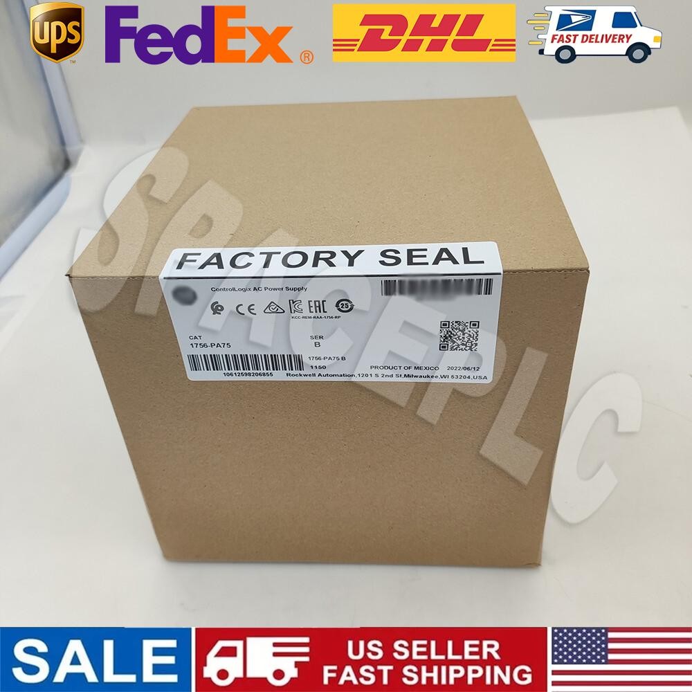New AB Allen Bradley 1756-PA75 SER B PLC ControlLogix AC Power Supply 1756PA75