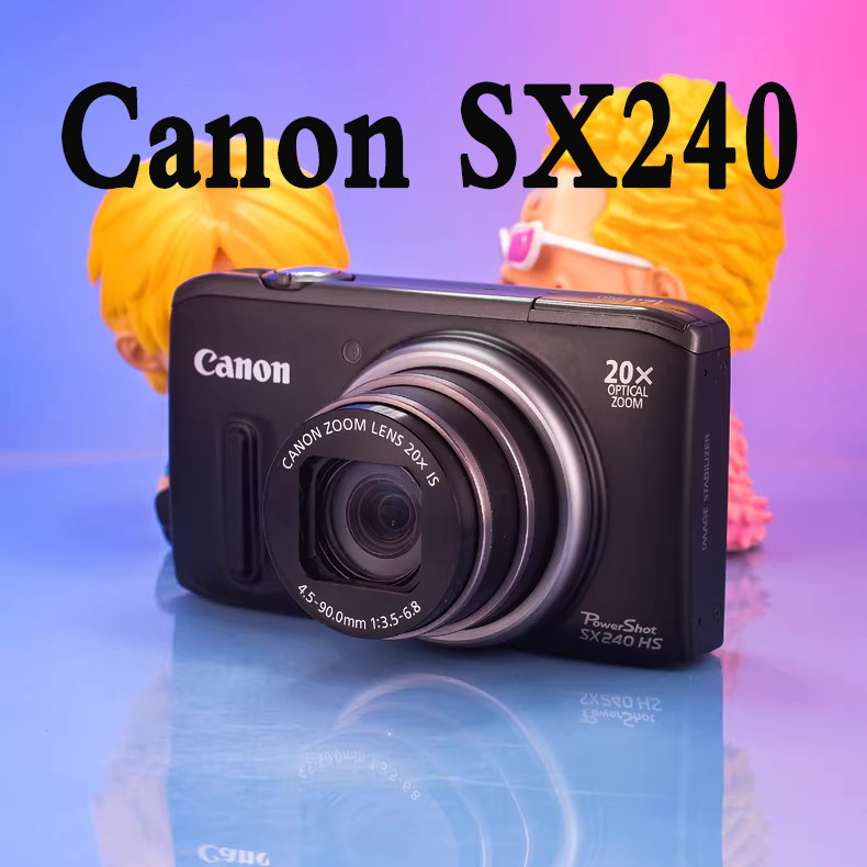 Canon PowerShot SX240 HS Digital Camera Black 100%WORKING  English Language