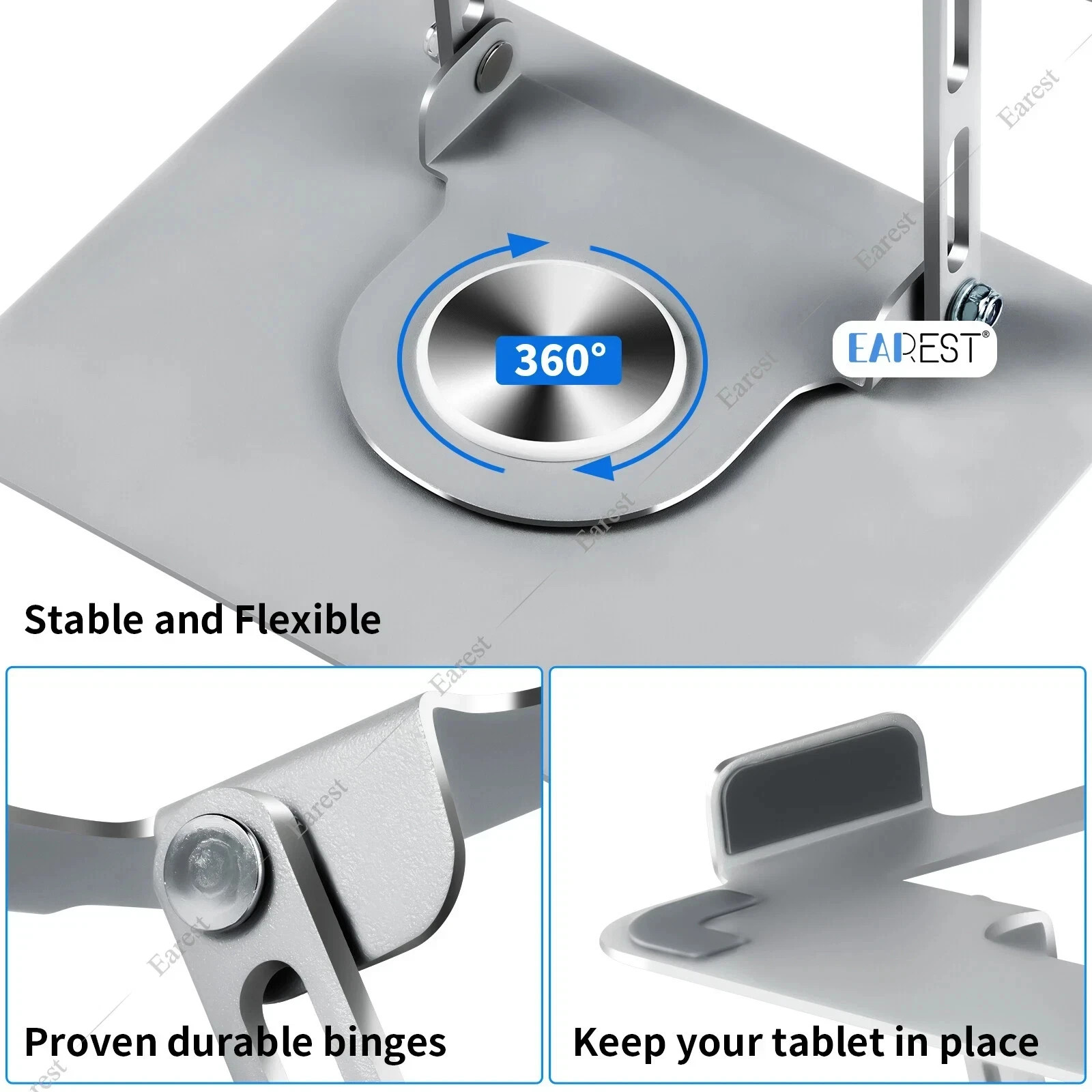 360° Adjustable Laptop Stand Desk Holder Notebook Computer Riser up to 17.3”