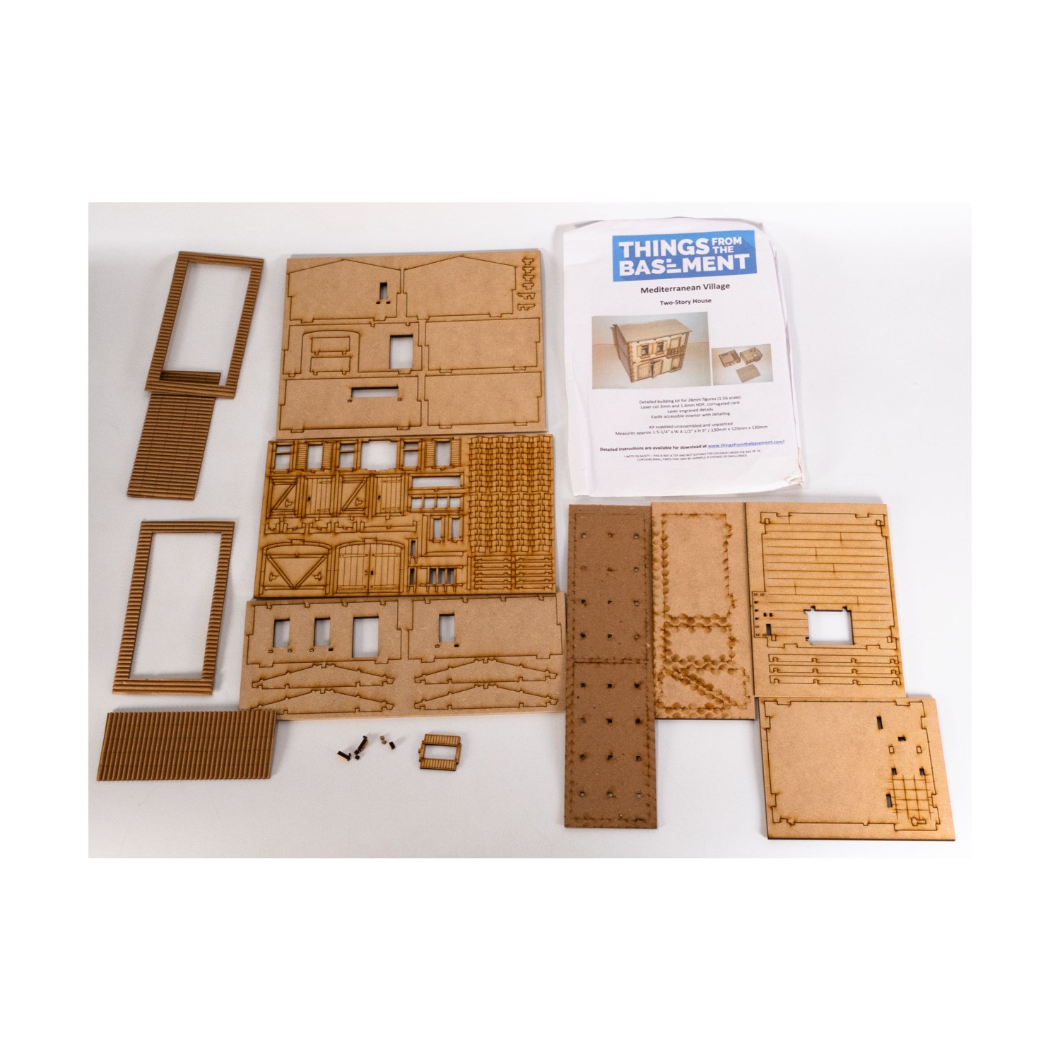 Things From the Basemen Terrain 28mm  Mediterranean Village - Two-Story Hou EX