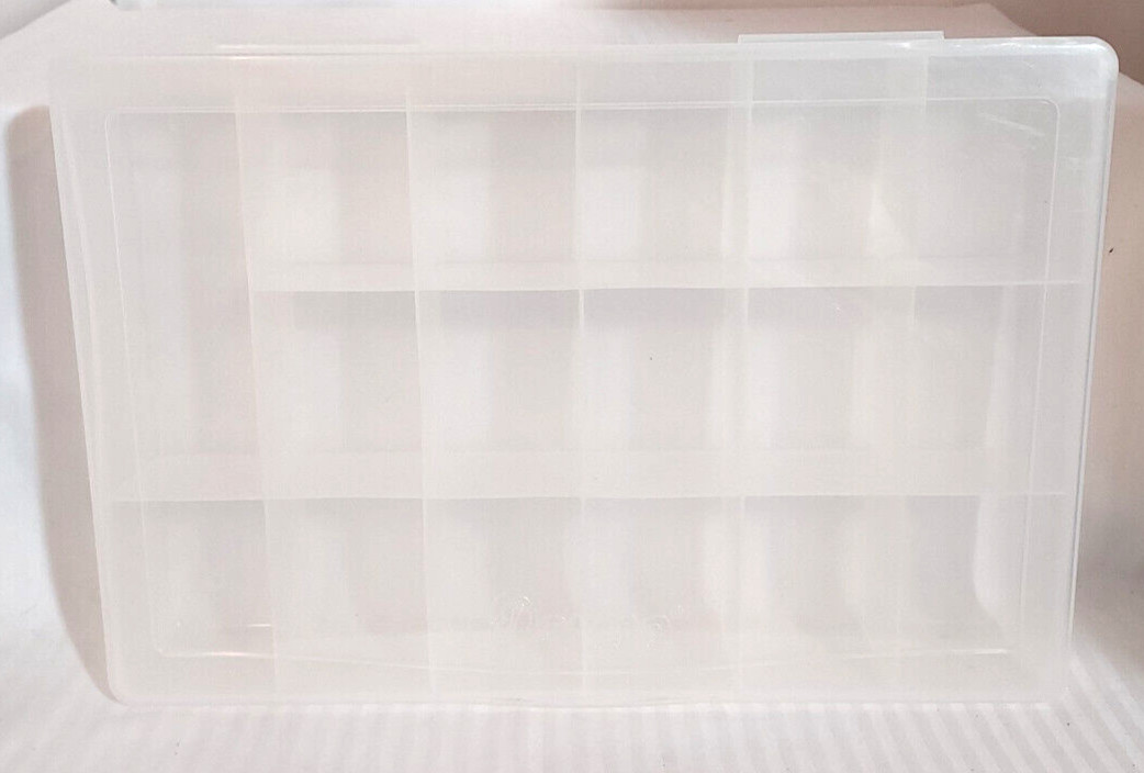 Darice Clear Storage Container For Jewelry Beads 10.5 inch - pre-owned