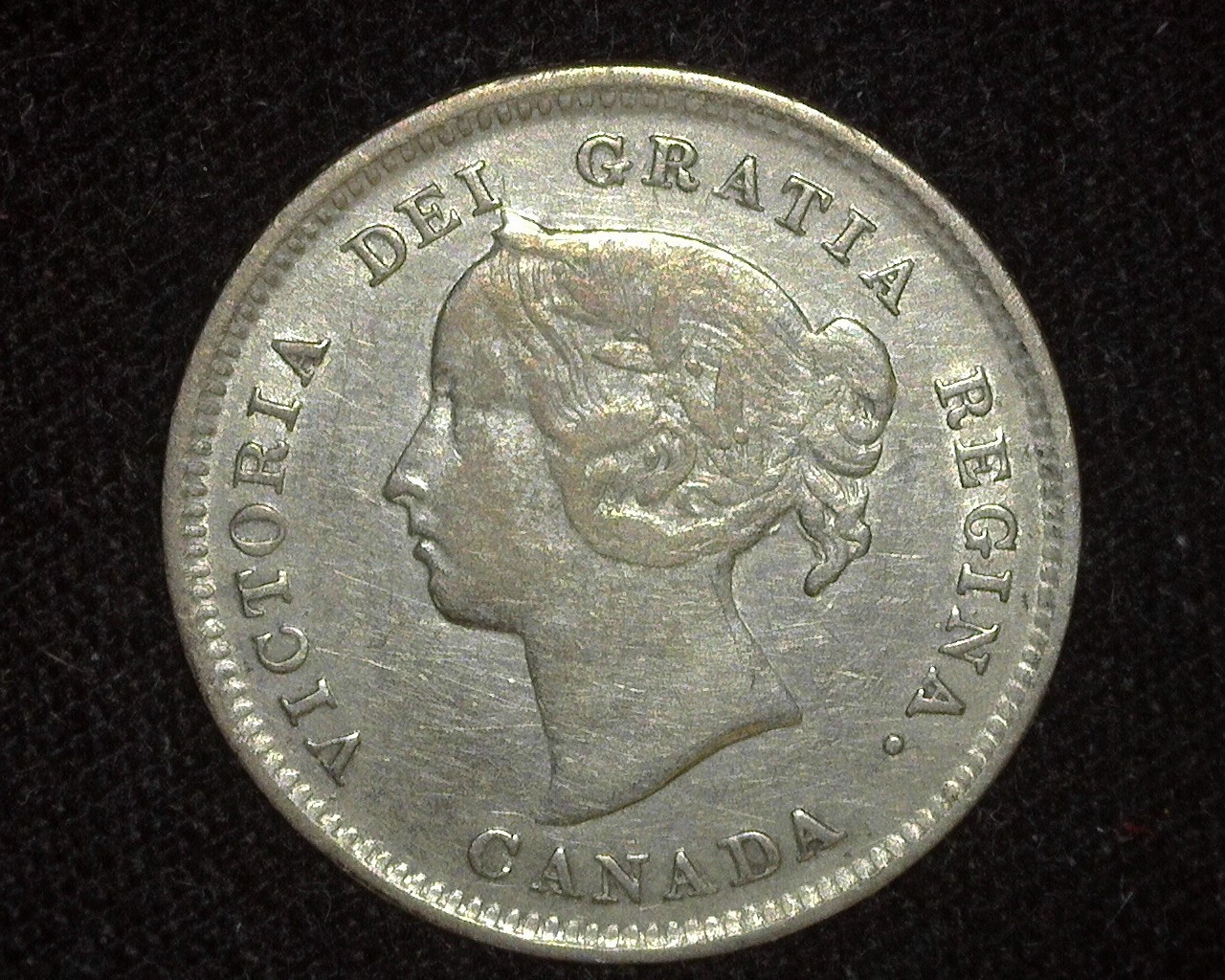 CANADA 1888 SILVER 5 CENTS KM2 EXTREMELY FINE ~D40