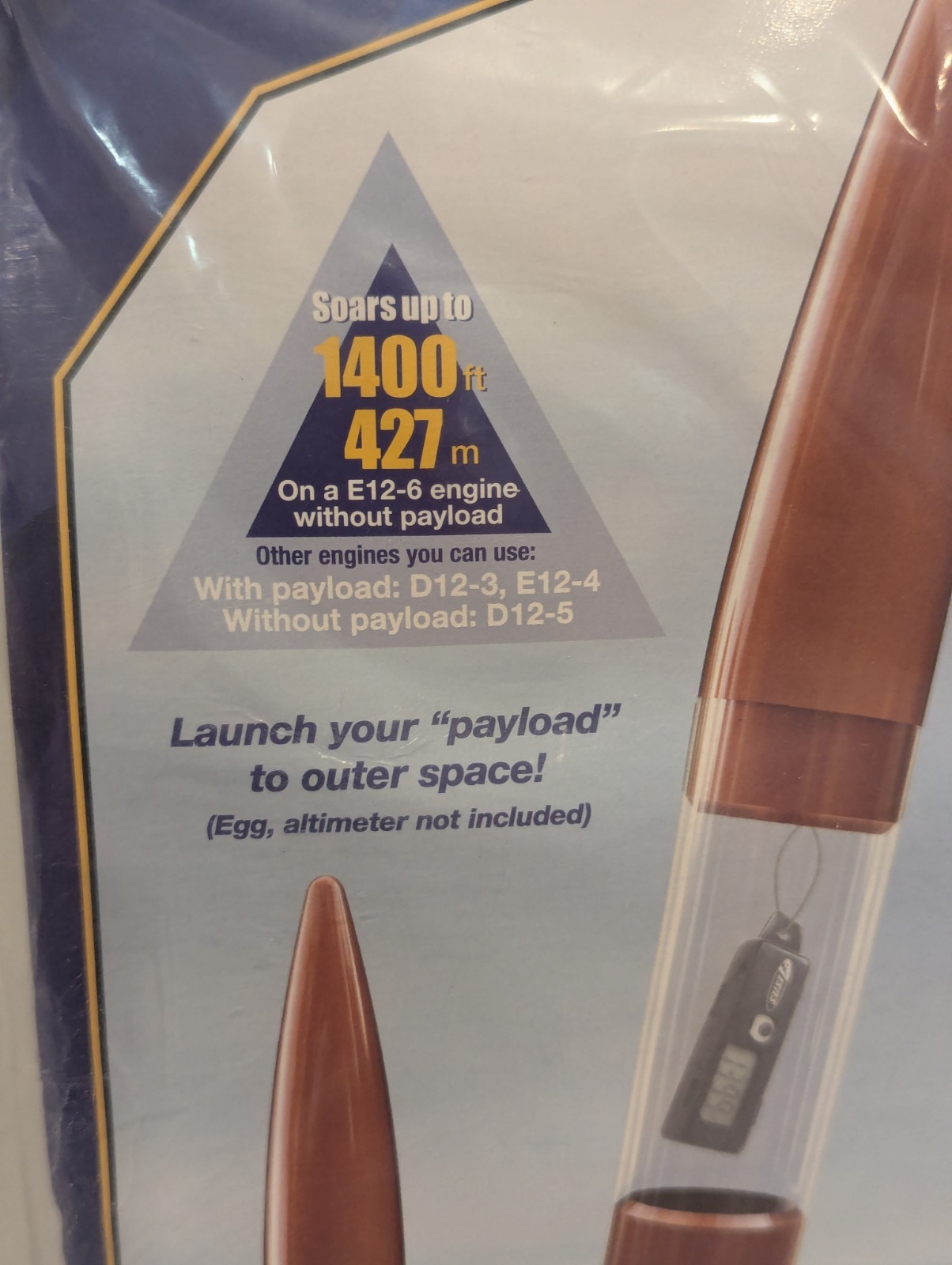 Estes Olympus #7293 Flying Model Rocket! Large 29” D & E Powered Payload Rocket!