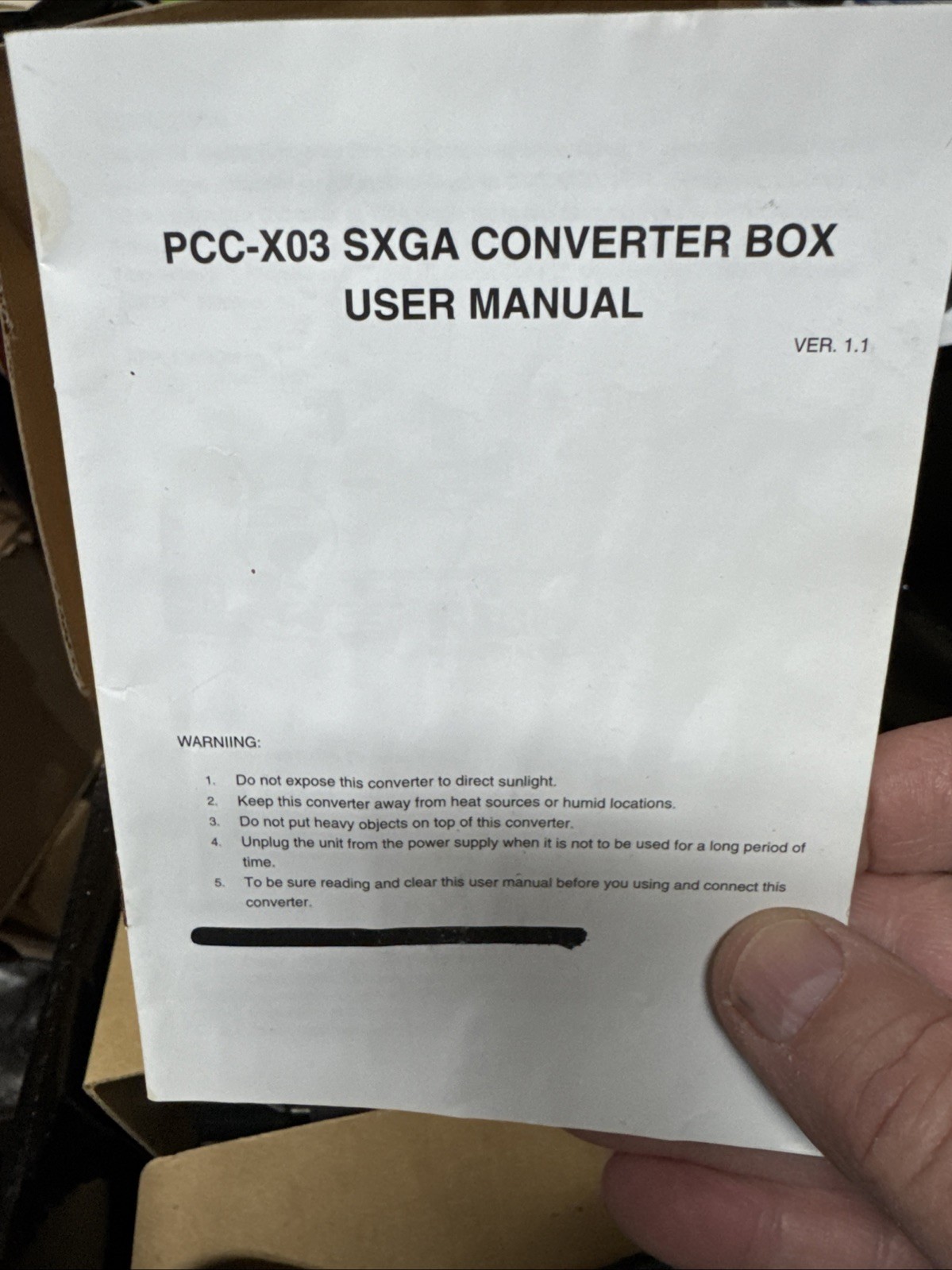 SXGA Converter Shuttle Box with Power Supply