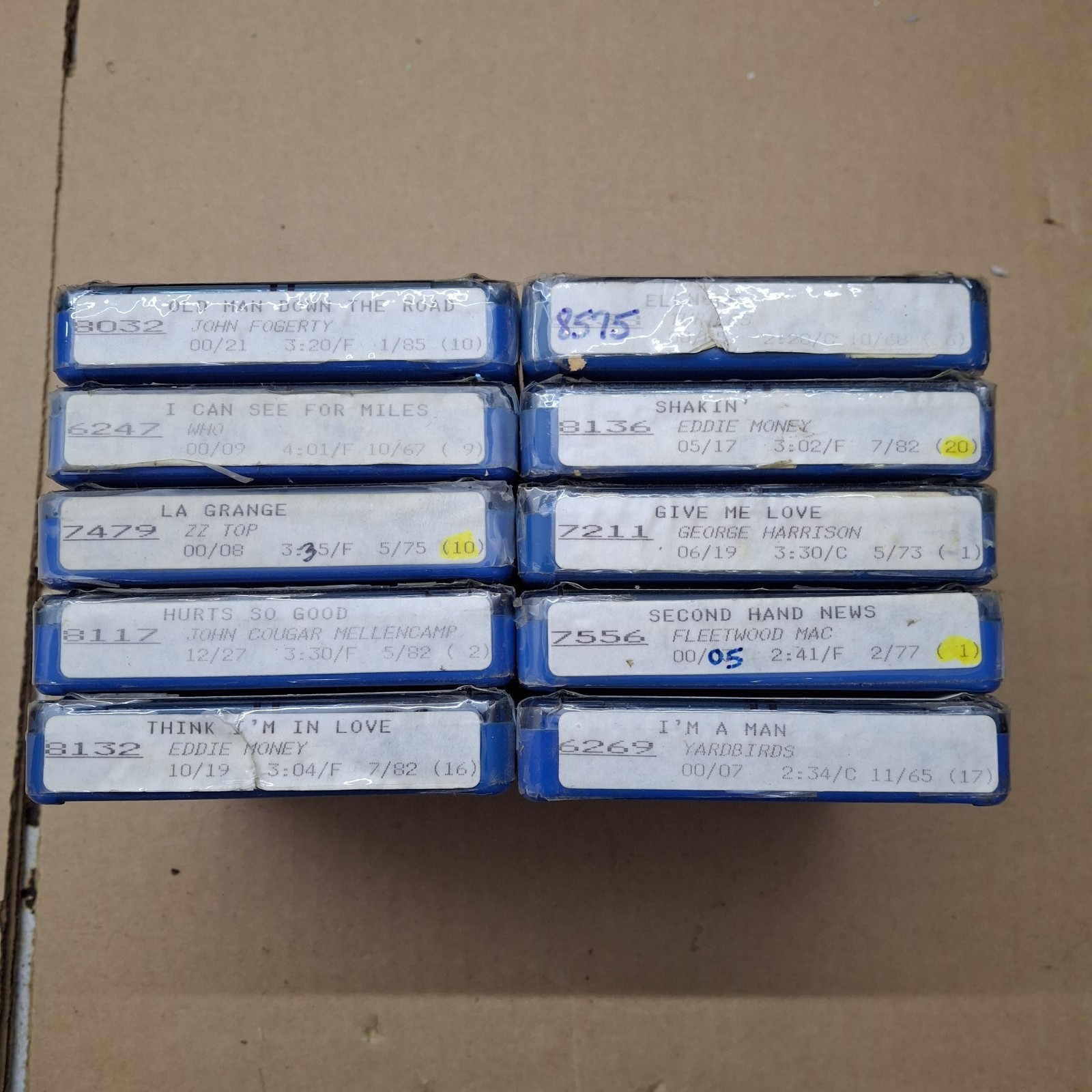 VTG NAB Carts Beatles ZZ Top Fleetwood Mac The Who John Fogerty George Harrison