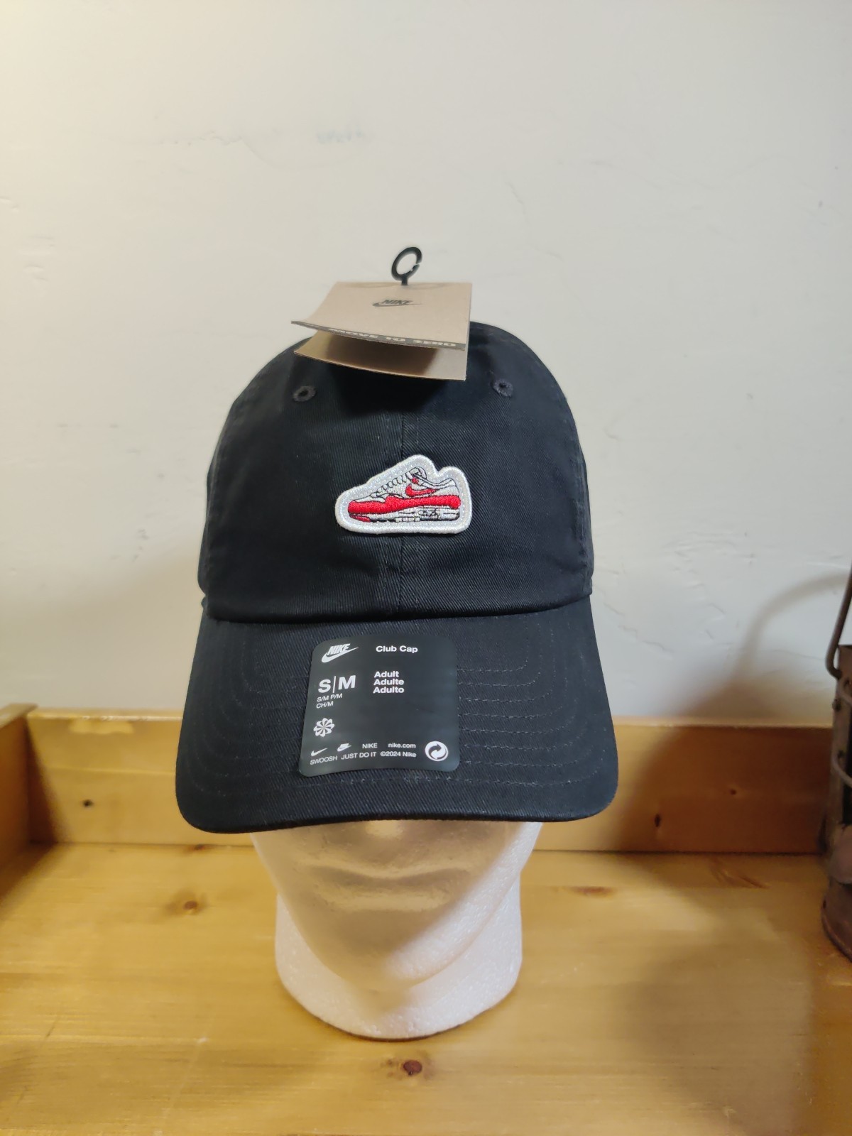 Adult Nike Club Unstructured S/M Dunk Patch Air Max Cap Sneaker Hat FN4402