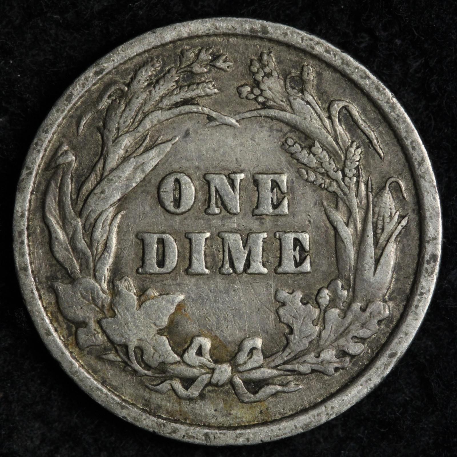 1898 Barber Silver Dime XF E212 RDCM