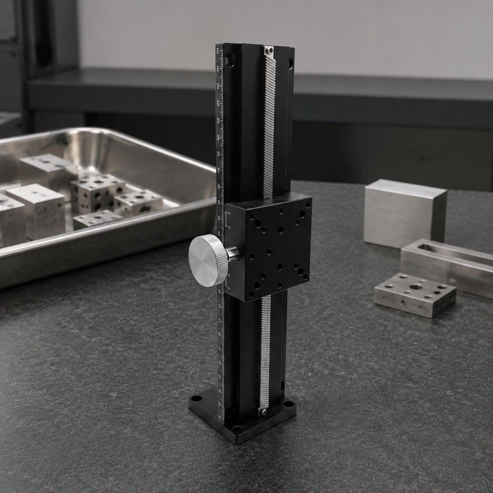 Vertical Axis Stage Wedge Channel Dovetail Z Trimming Stage Steady Movement