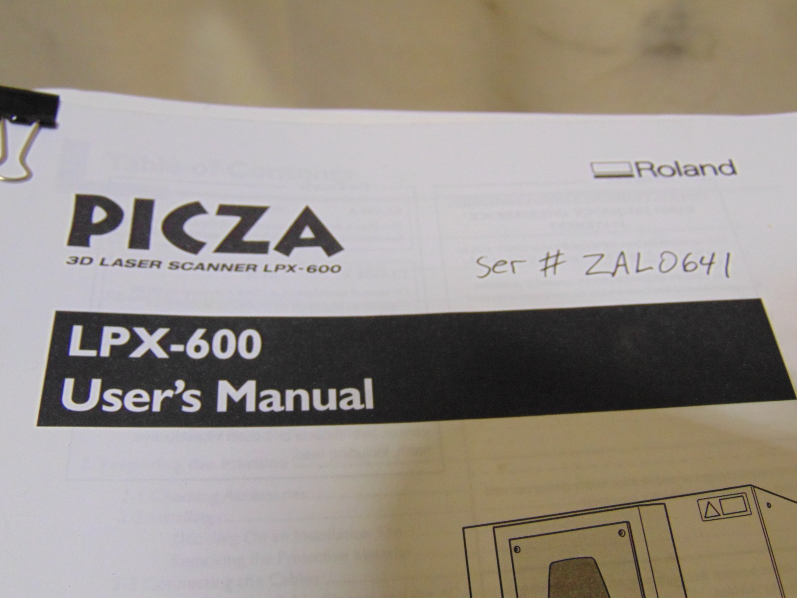 Roland Picza 3D Laser Scanner