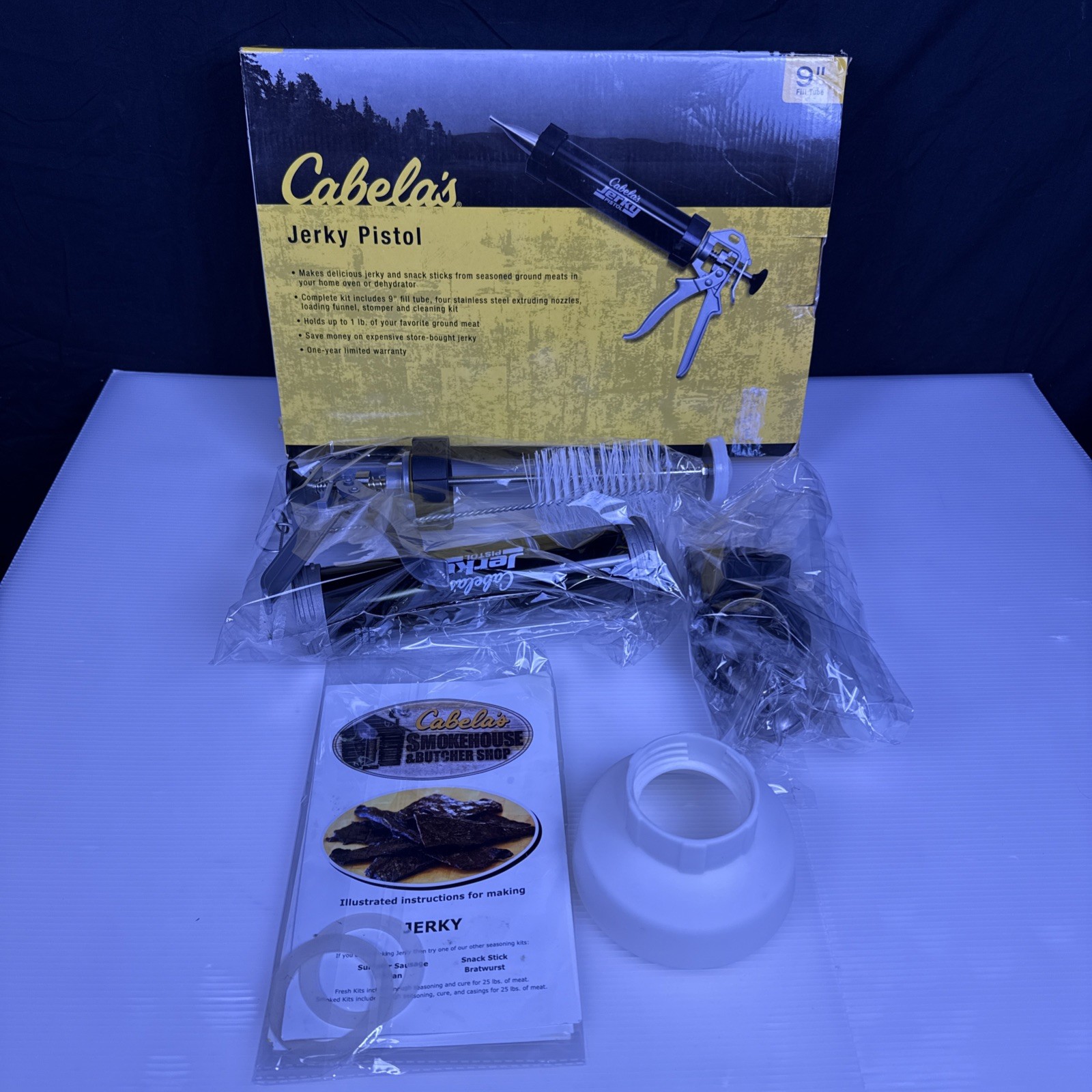 Cabelas 9” Jerky Pistol Open Box