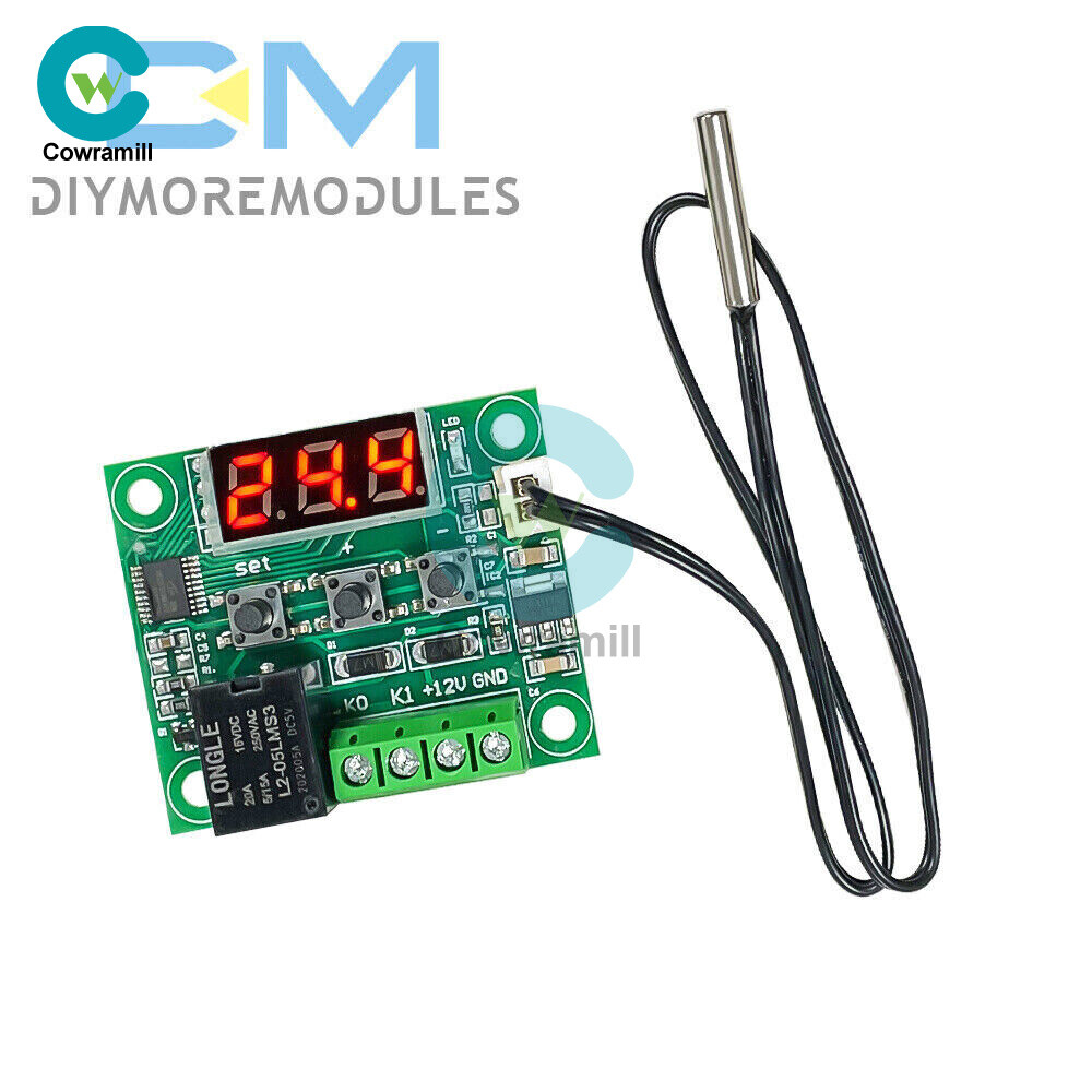 W1209 DC 5V Thermostat Temperature Red LED Switch Thermometer Controller Probe