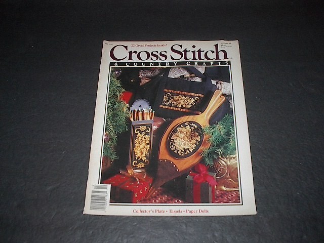 BHG Cross Stitch & Country Crafts Magazine Nov/Dec 1990 ~ 22 Great Projects Vtg