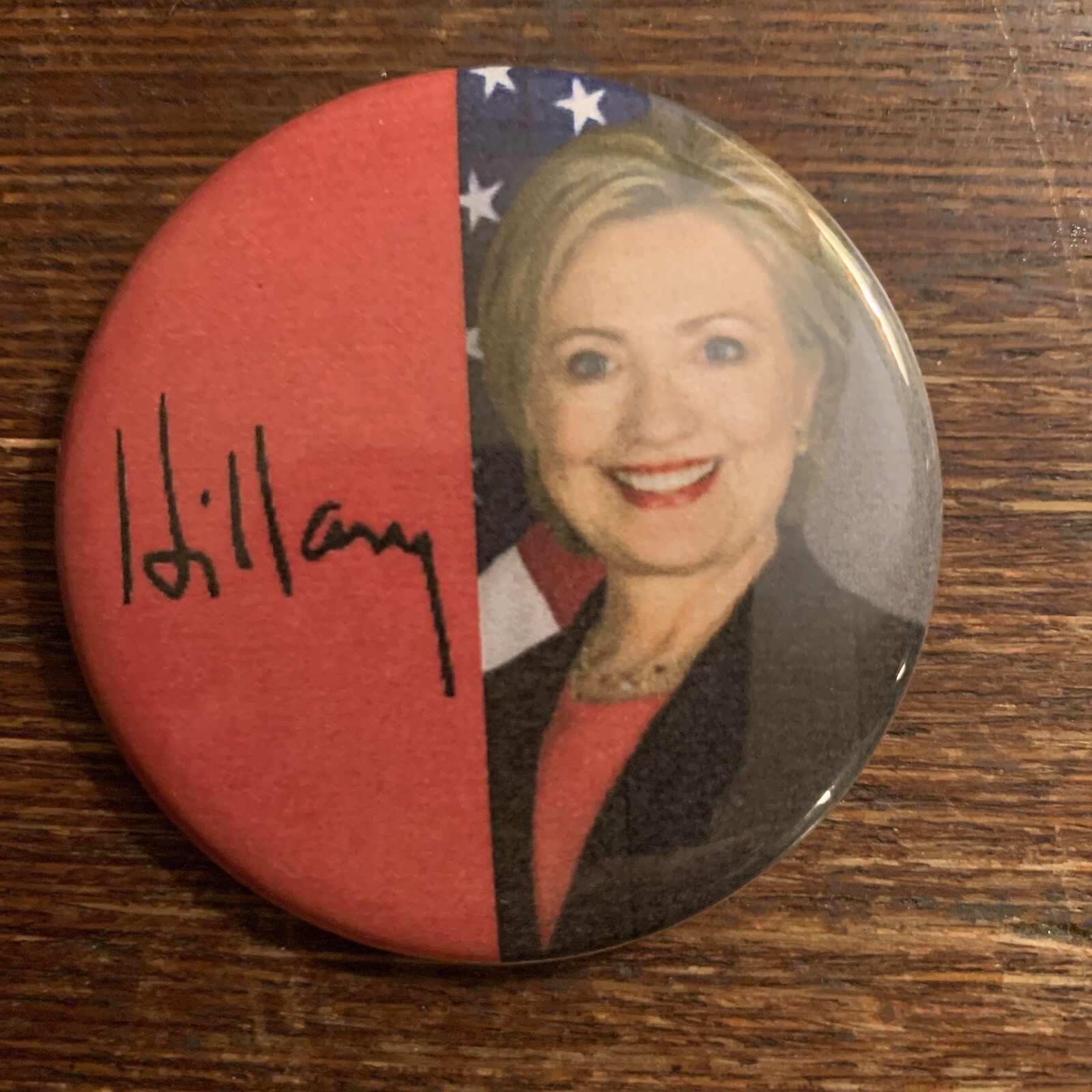 Official 2016 Oregon Made Hillary Clinton Campaign Pinback Button