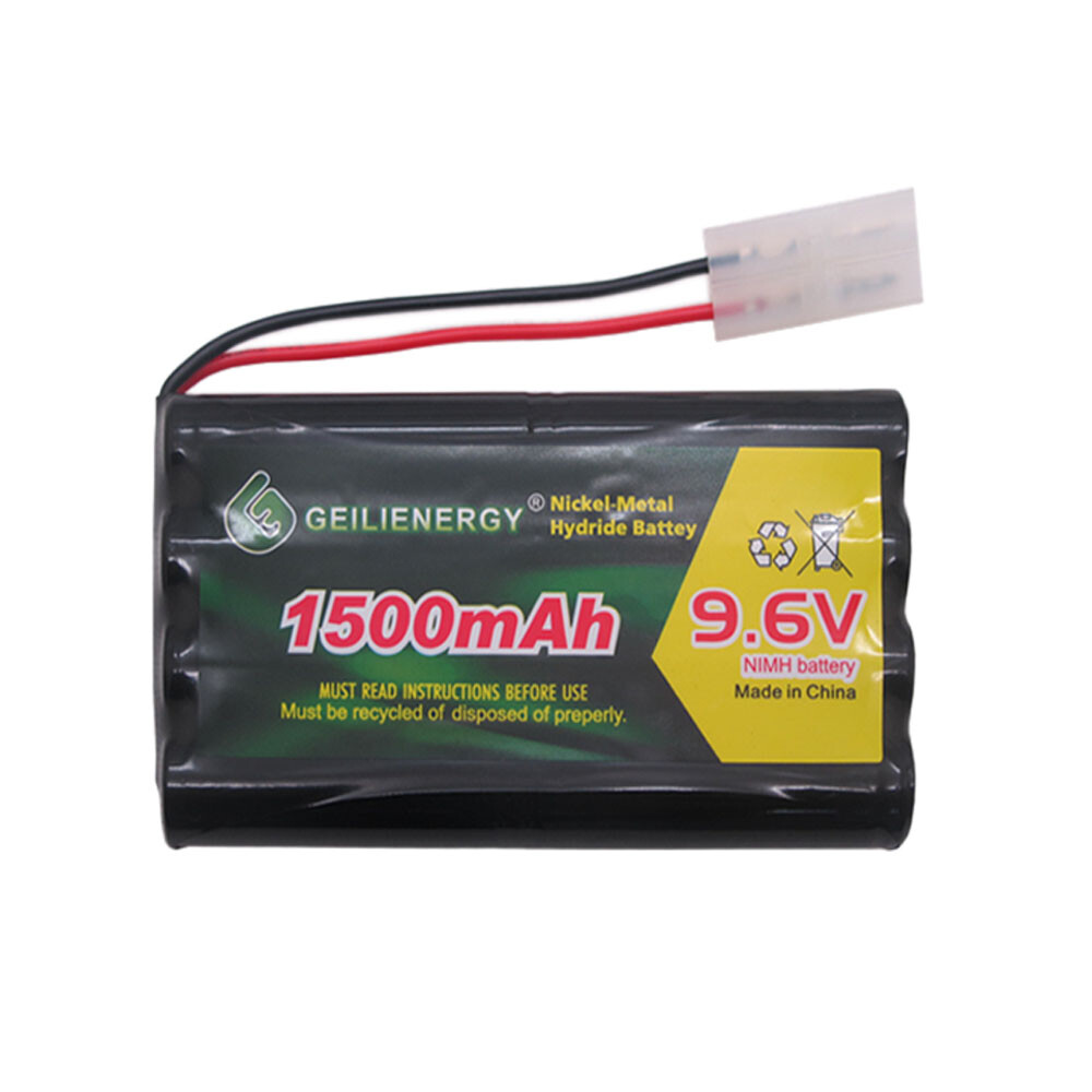 9.6V 1500mAh Ni-MH AA 8-Cell Rechargeable Battery Pack For RC Cars Toys 1-Pack