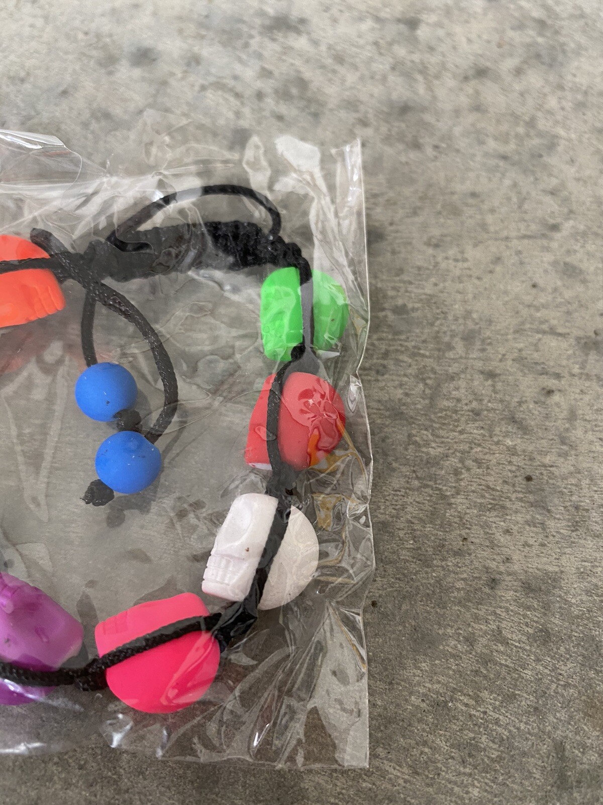 Artisan Multicolor Skull Skulls Rope Bracelet