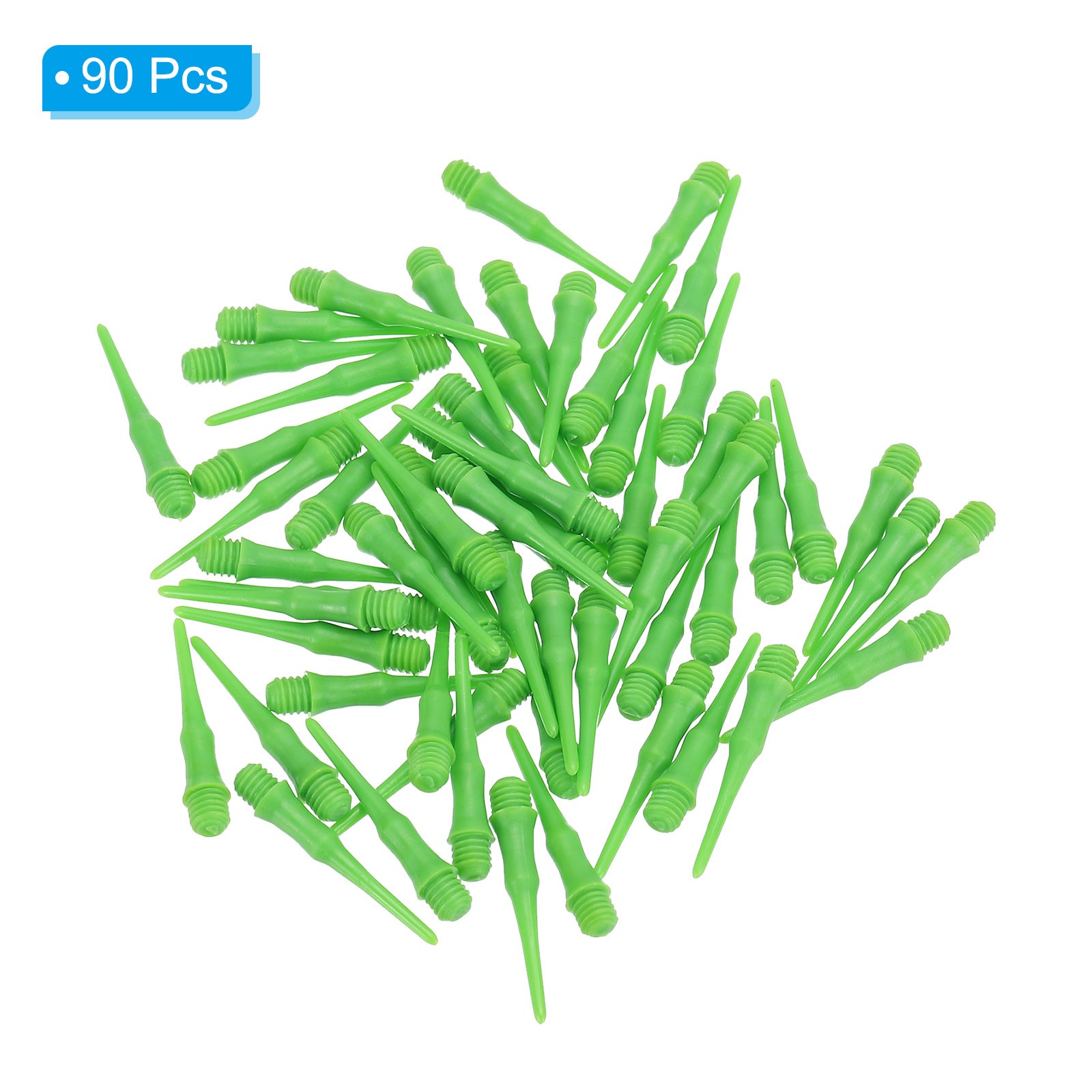 90Pcs 2BA Thread Plastic Soft Dart Tips Replacement Dart Accessories, Green