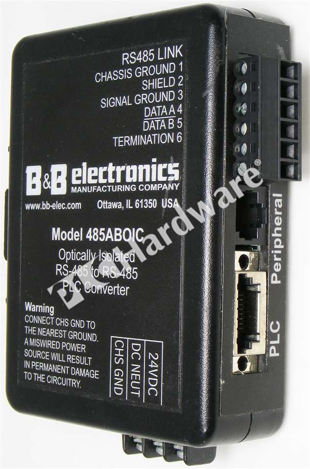 B&B Electronics 485ABOIC Optically Isolated RS-485 to RS-485 PLC Converter 24V
