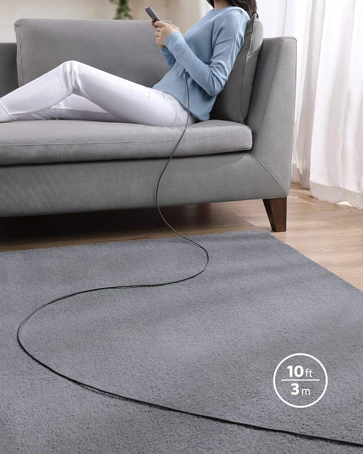 Anker USB C Cable 100W 10ft, USB C to USB C Cable USB 2.0, Type C Charging Cable