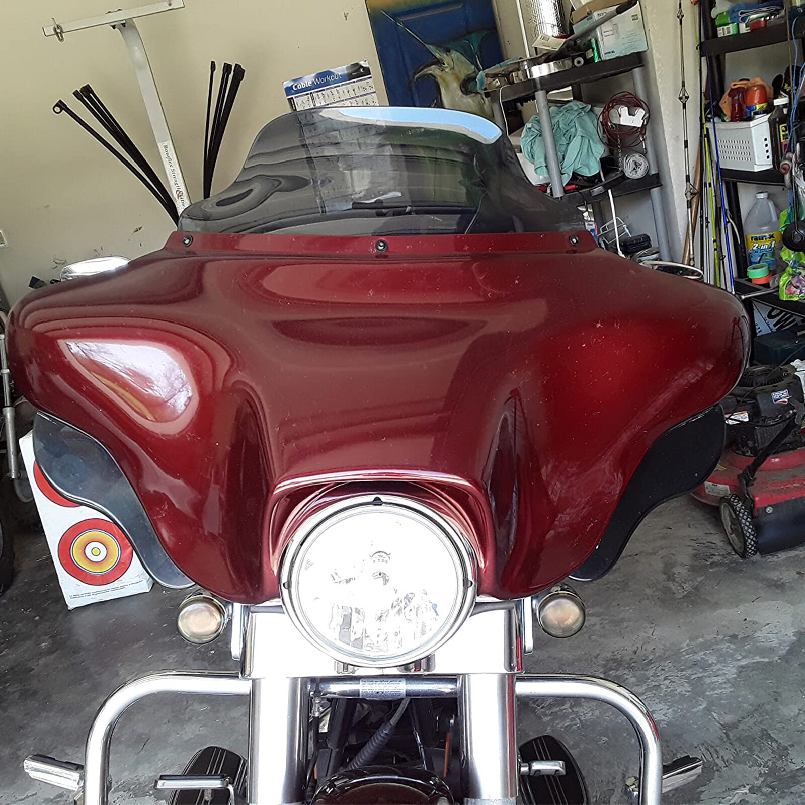8" Wave Windshield Windscreen For-Harley CVO Ultra Classic Electra Glide FLHTCU