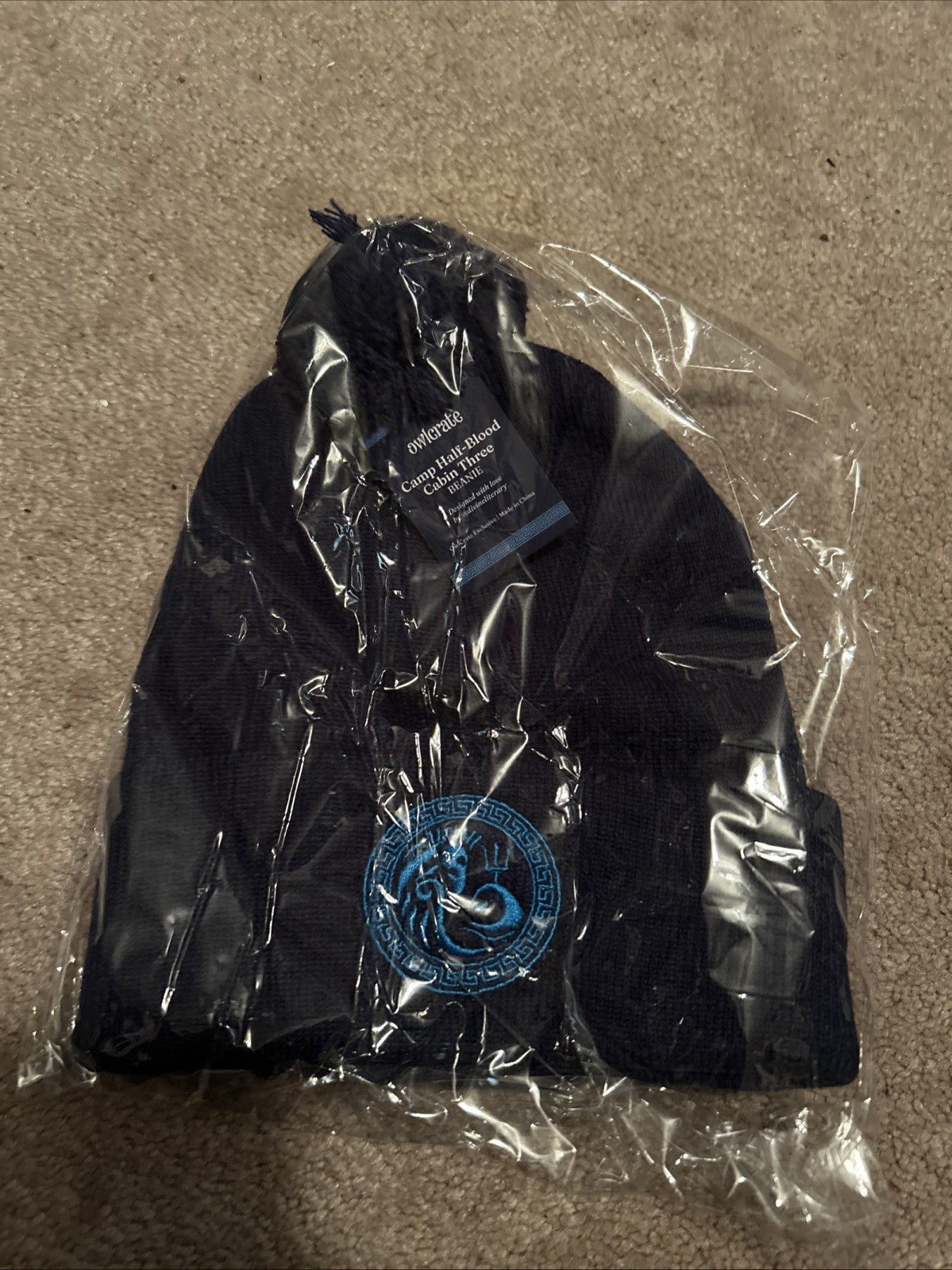 Owlcrate Exclusive Camp Half-Blood Cabin Three Beanie Hat, Percy Jackson