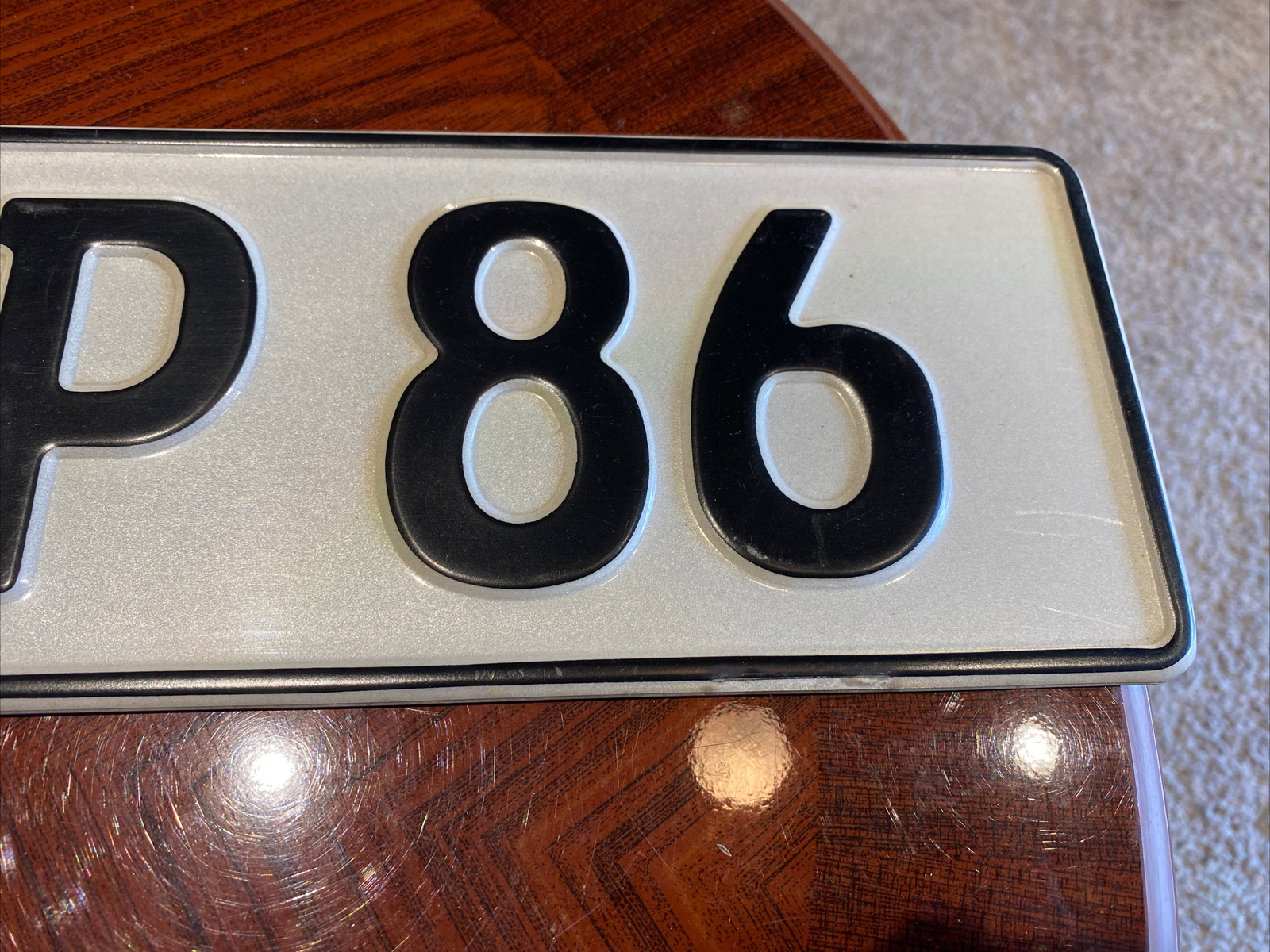 European License Plate