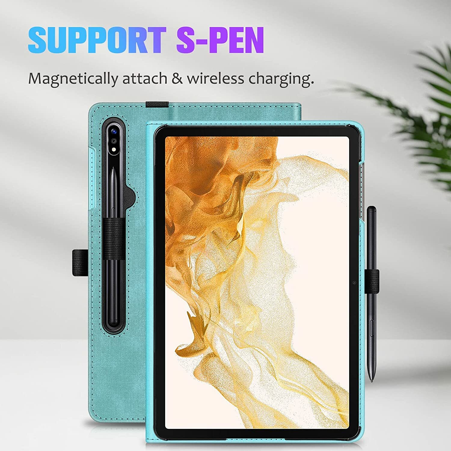 Case for Samsung Galaxy Tab S8 Plus/S7 Plus/S7 FE Multi-Angle Protective Cover