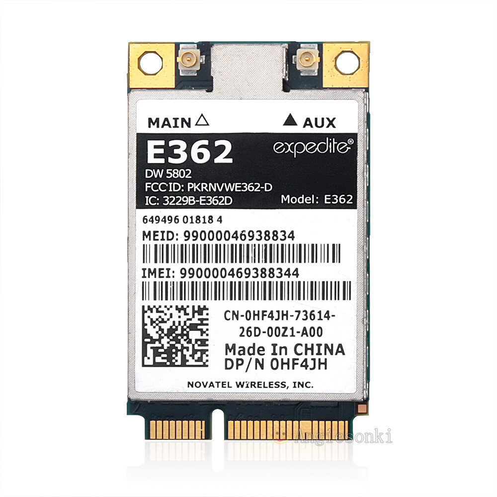 Dell 0HF4JH Wireless DW5802 LTE/WWAN E362 Mini PCIE 4G Mobile Broadband Card