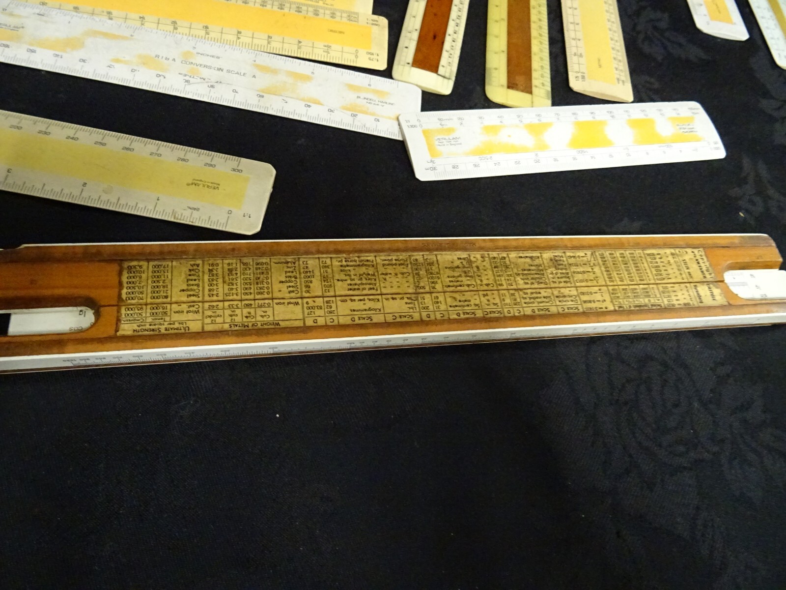 Architecture/Engineering Technical Drafting Vintage Drawing board rulers