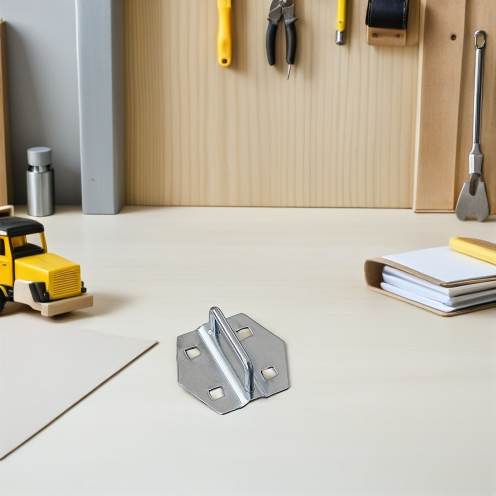 Metal Pegboard Hooks Set with Curved U Shaped and Ring Hooks for Tools