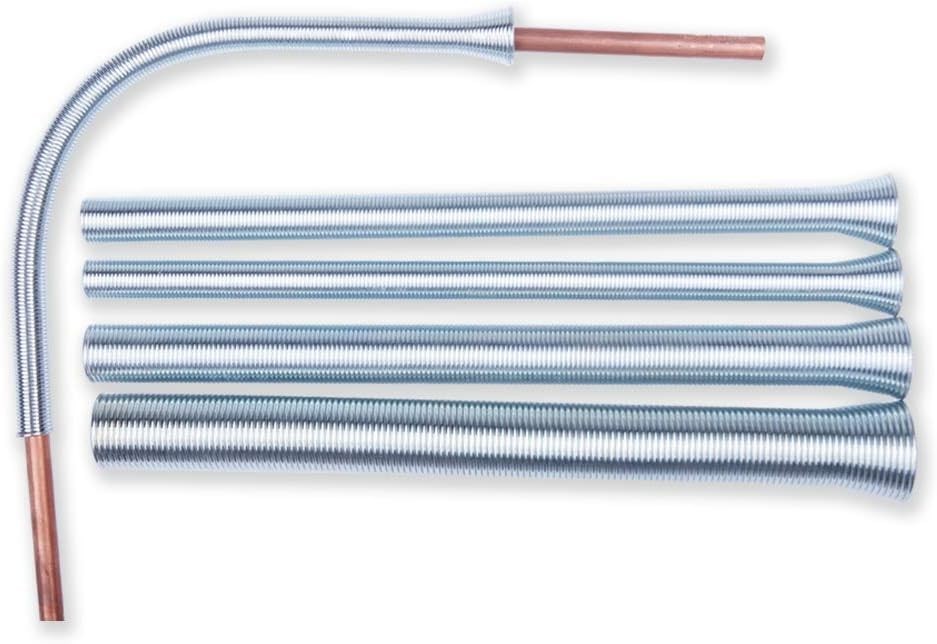Kit de dobladores de tubos con resorte para diámetros exteriores de tuberías