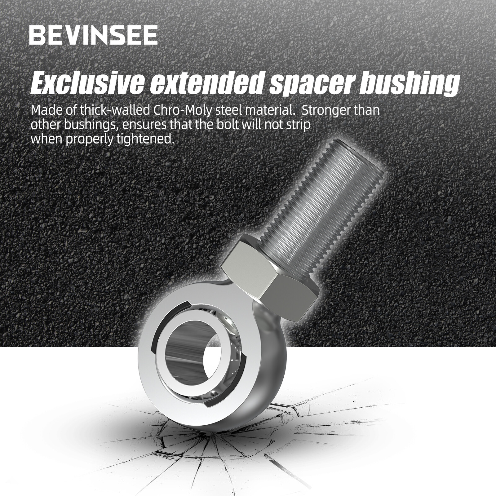 BEVINSEE Adjustable Maximum Bump Steer Kit For Power Rack For Mustang 1979-1993