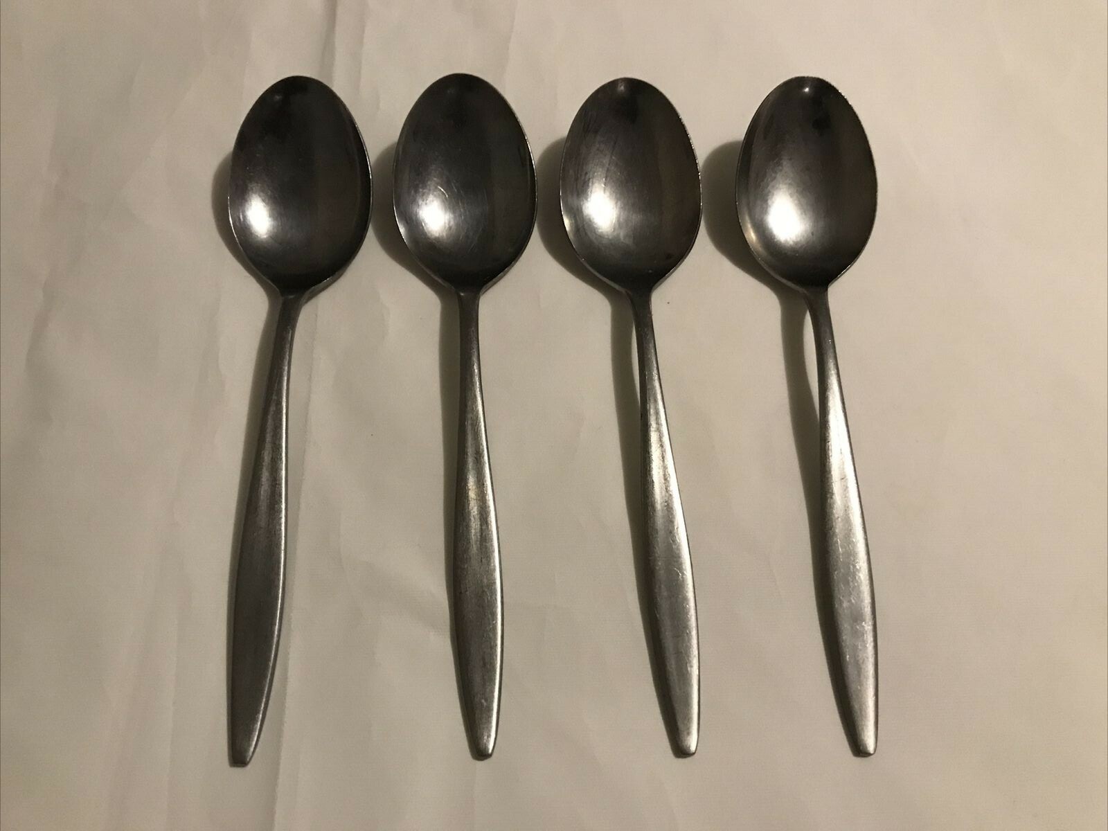 Lot of 4 VTG AMC Tablespoons Venice Stainless Steel Flatware Japan Mid Century