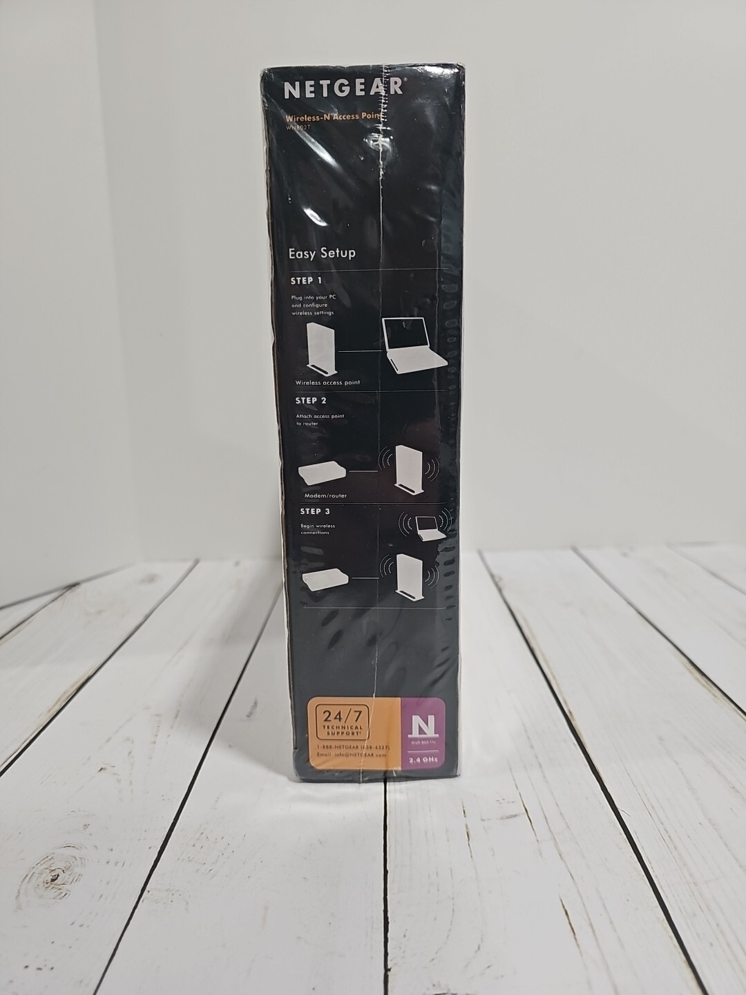NIB NETGEAR WN802T v2 Wireless-N Access Point NEW & Sealed