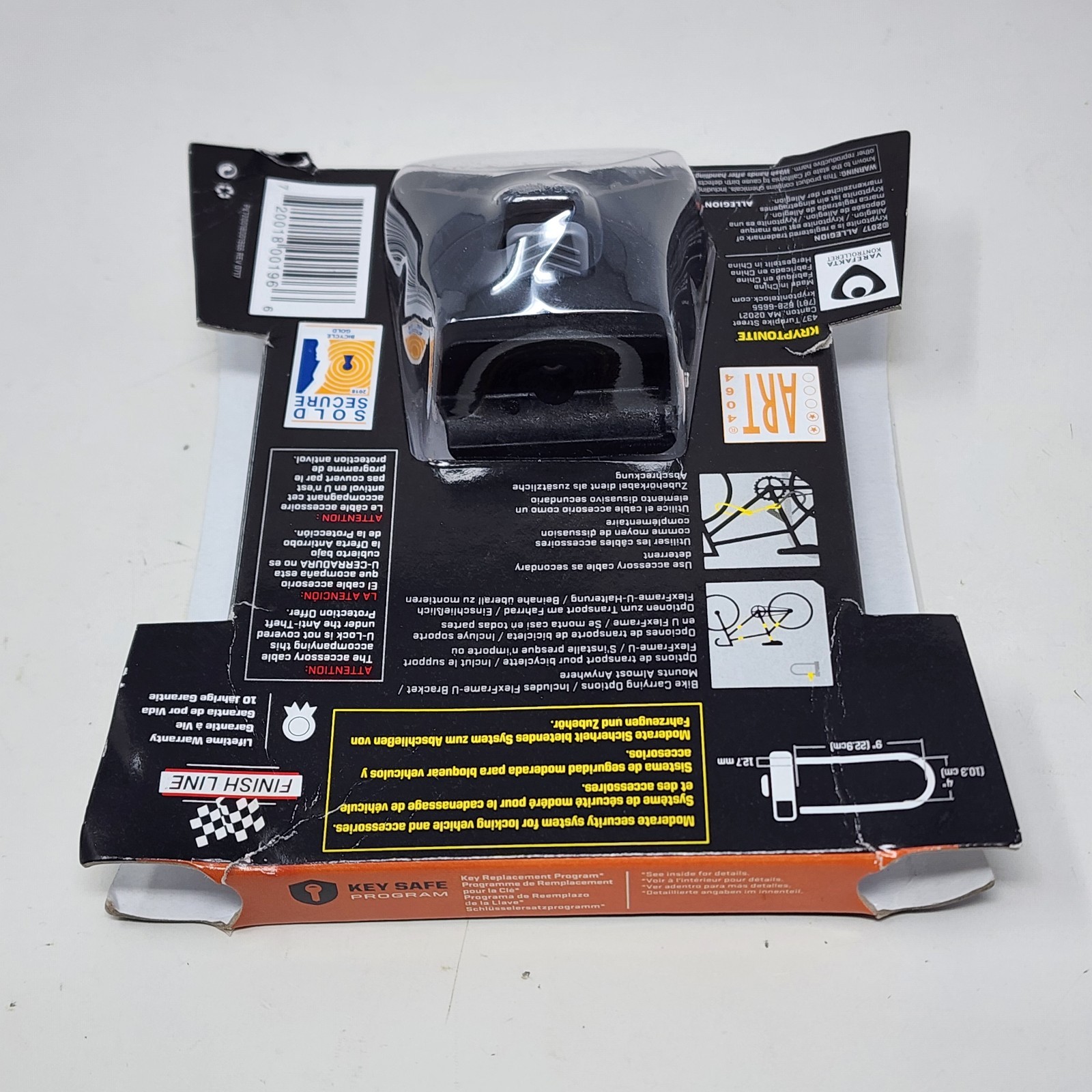 MOUNT Only For Kryptonite KryptoLok STD Missing 4 Foot Flex Cable Bracket & Keys