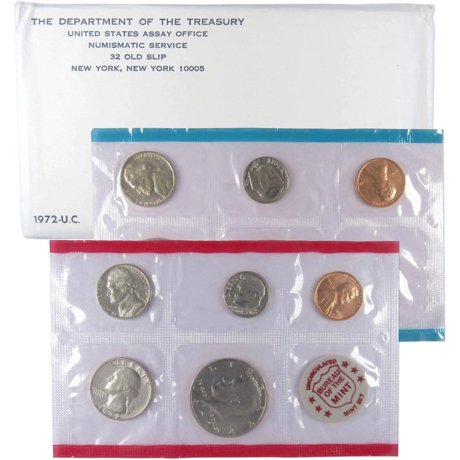 1972 Uncirculated Coin Set U.S Mint Original Government Packaging  Free Shipping