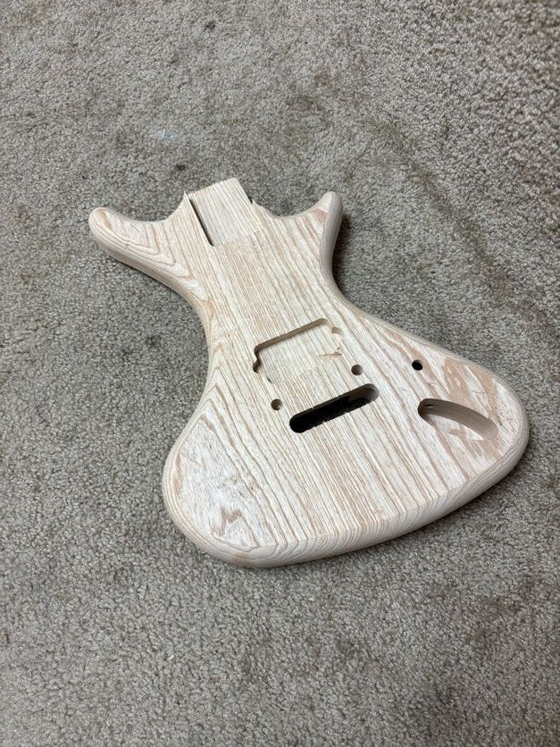 Raw Guitar Body Ash Custom Skinny Body