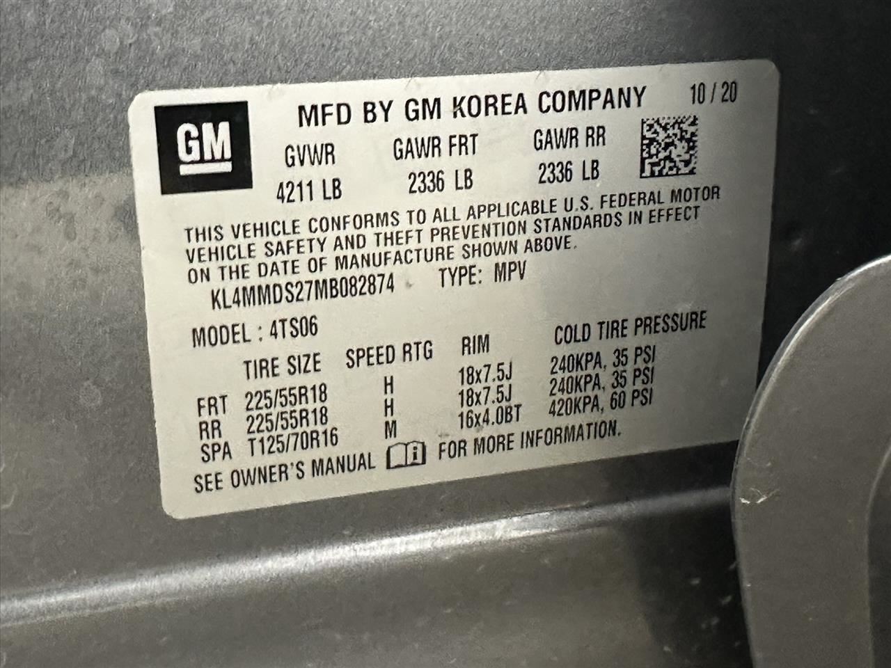 Driver Left Front Spindle/Knuckle Fits 20-25 ENCORE GX 2844320