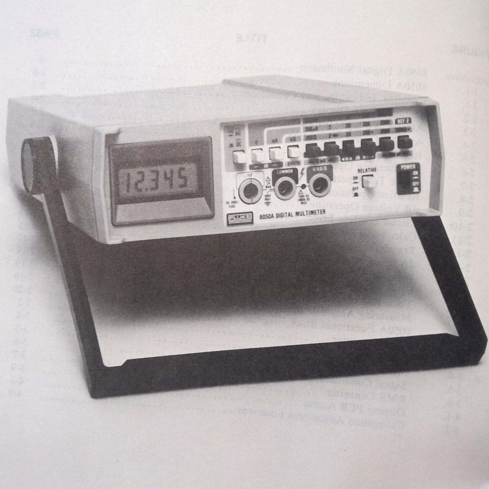 HP 8050A Multimeter Instruction Manual