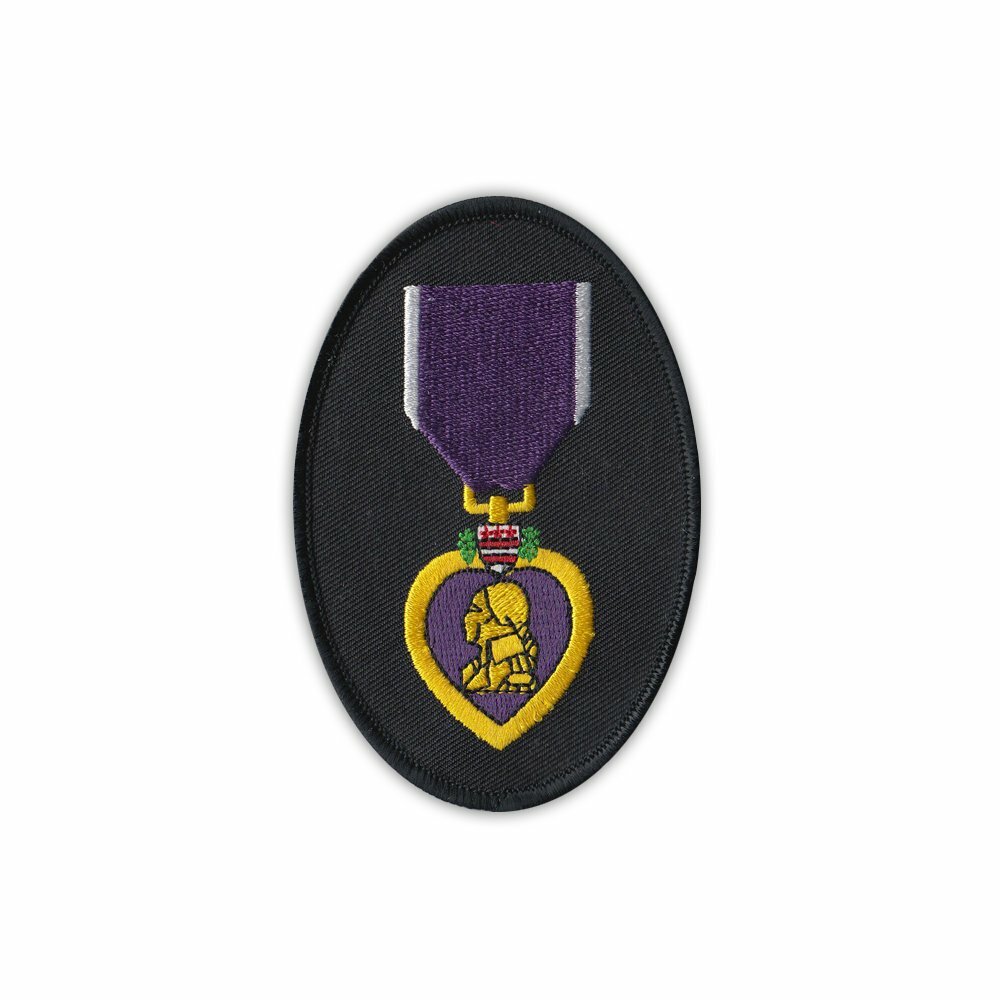 Patch, Embroidered, Purple Heart Medal Ribbon, 2.5" x 4"