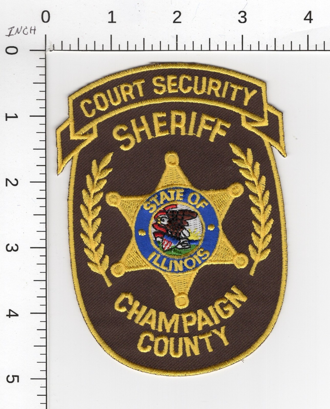 CHAMPAIGN COUNTY SHERIFF ( COURT SECURITY ) ILLINOIS COLLECTIBLE POLICE PATCH